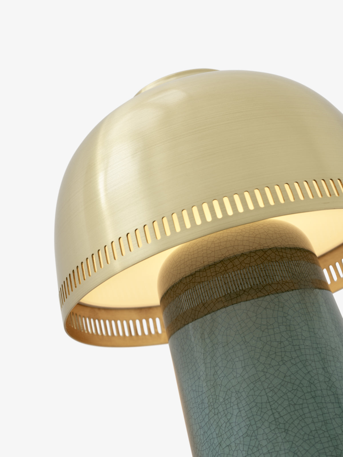 Prenosná lampa RAKU SH8 mosadzný tienidlo s morskou základňou