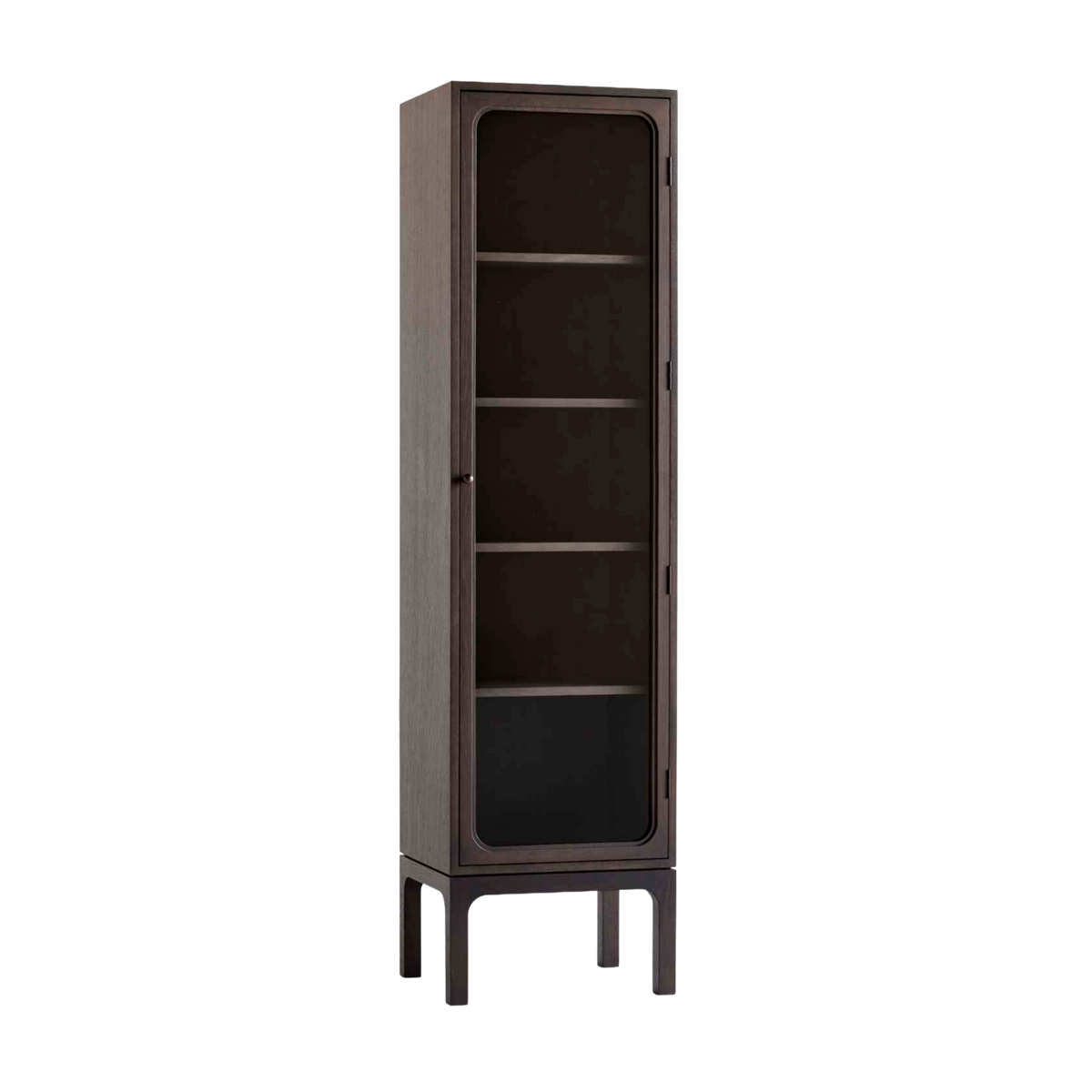 Vitrína TRACE SC87 tmavý lakovaný dub