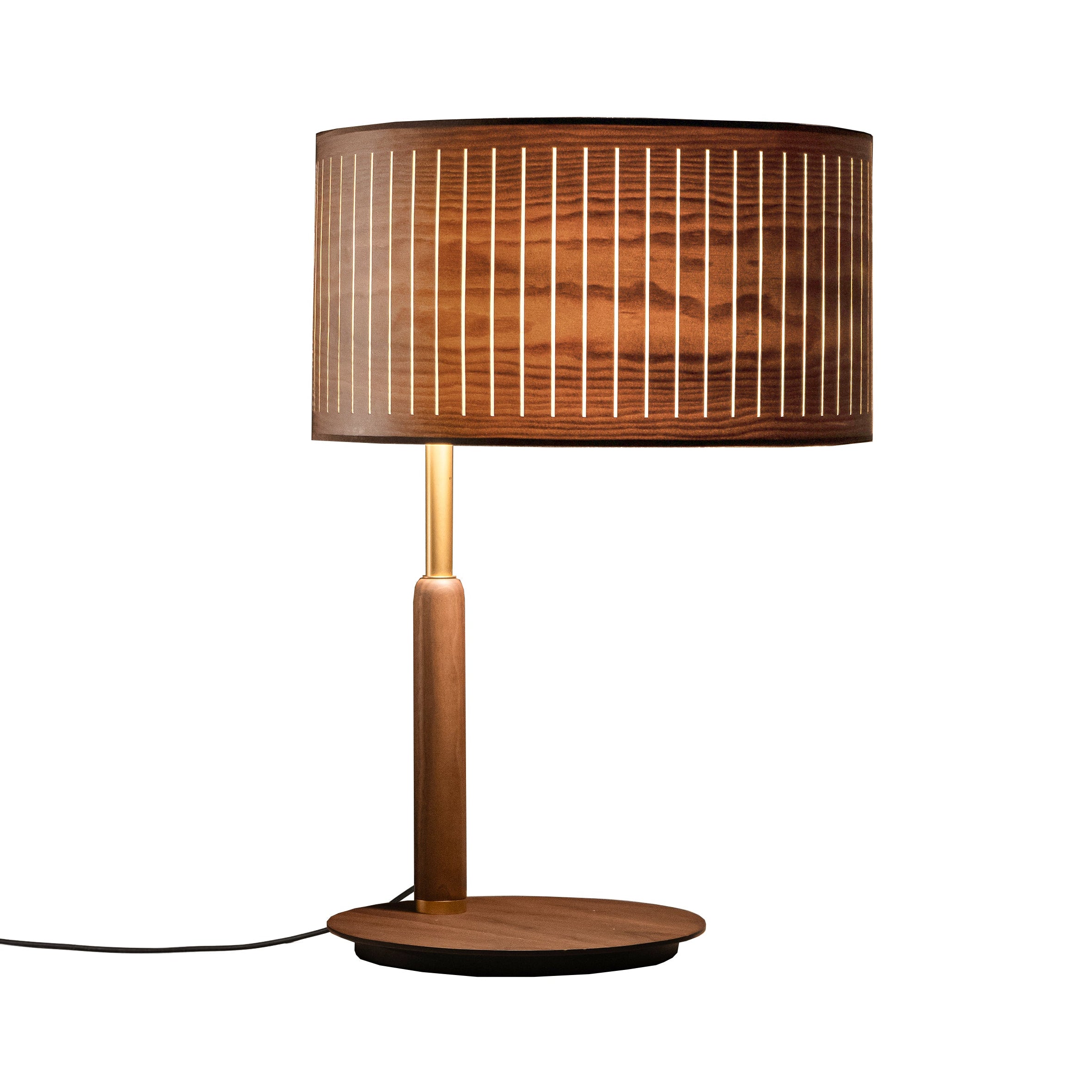 AUTUMN walnut wood table lamp