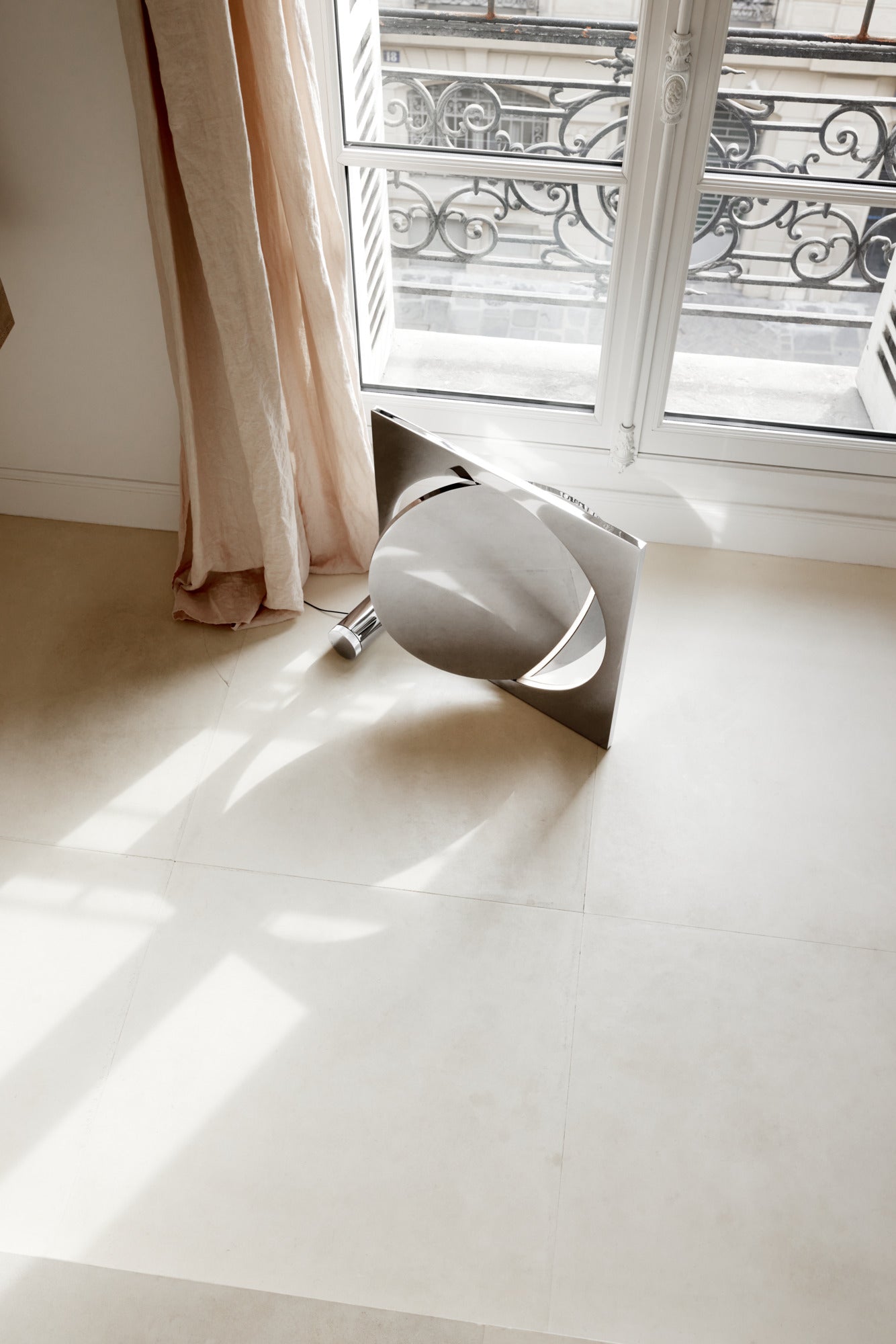 MOONSETTER chrome floor lamp