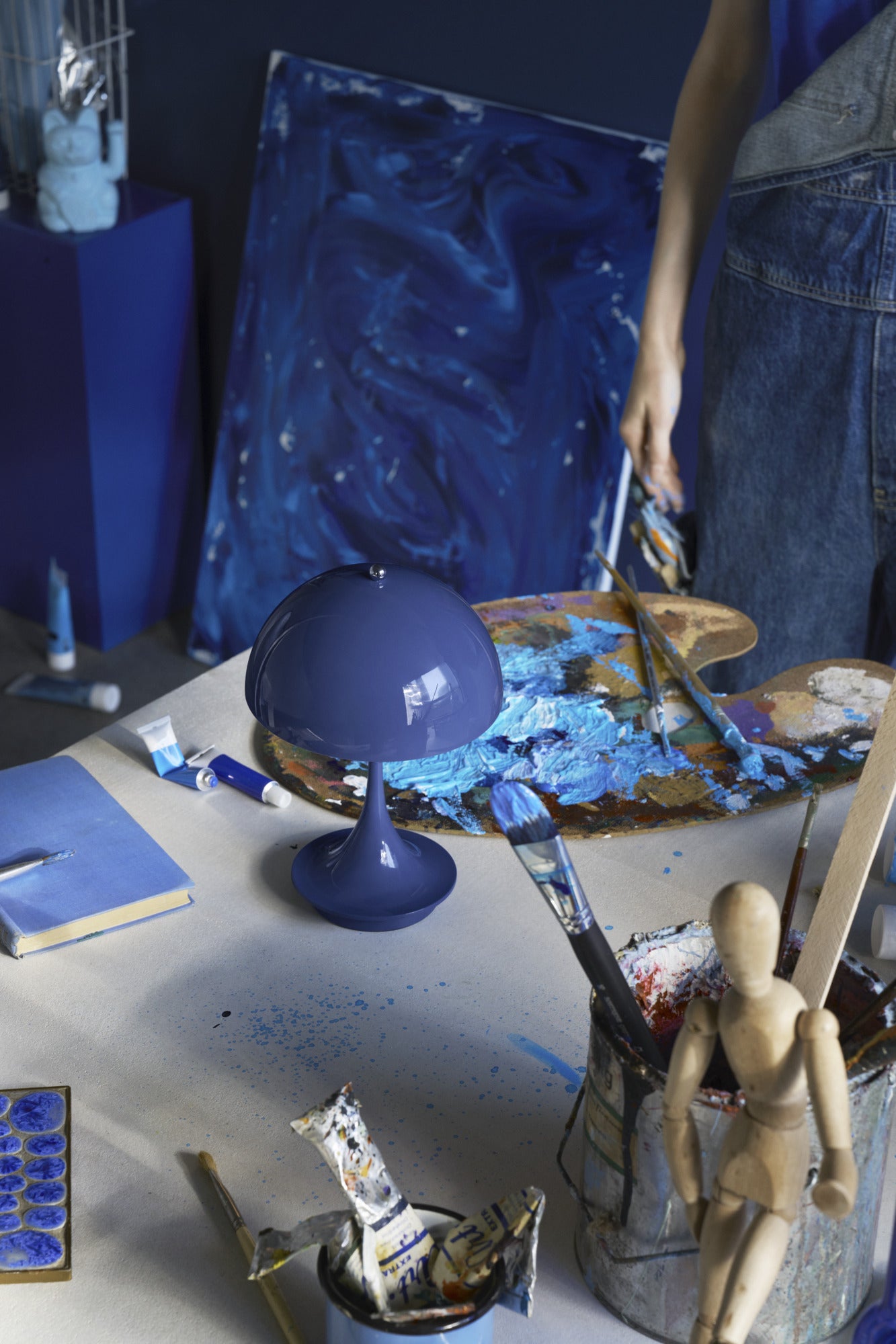 Portable lamp PANTHELLA 160 indigo