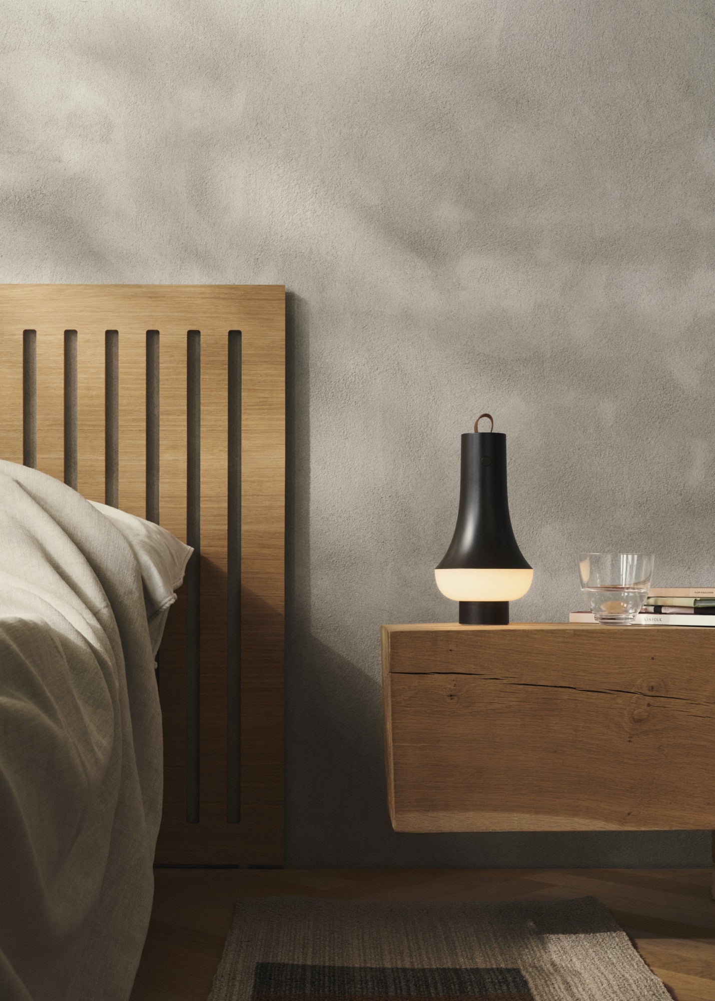 Prenosná lampa TOMOSHI tmavohnedá