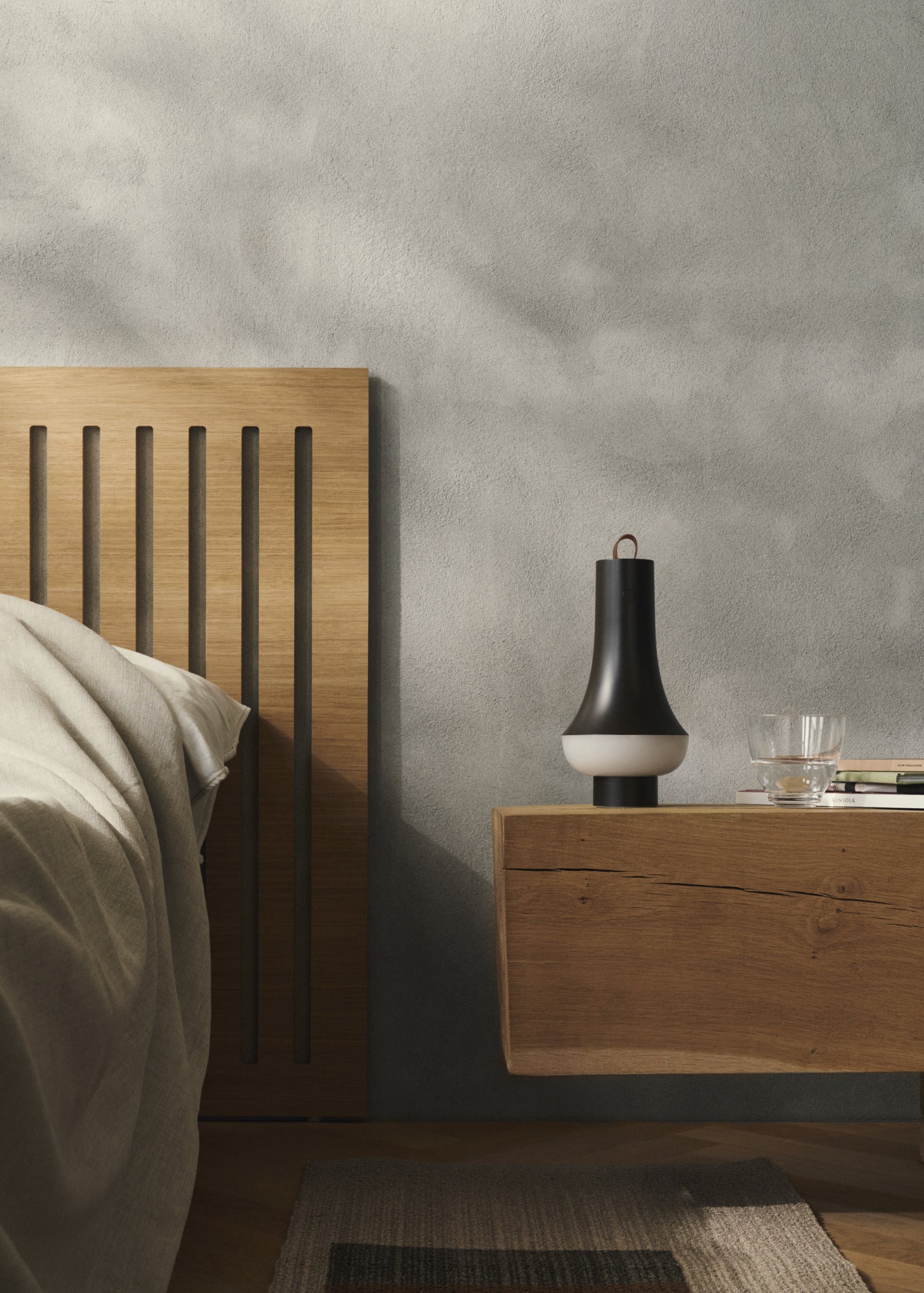 Prenosná lampa TOMOSHI tmavohnedá