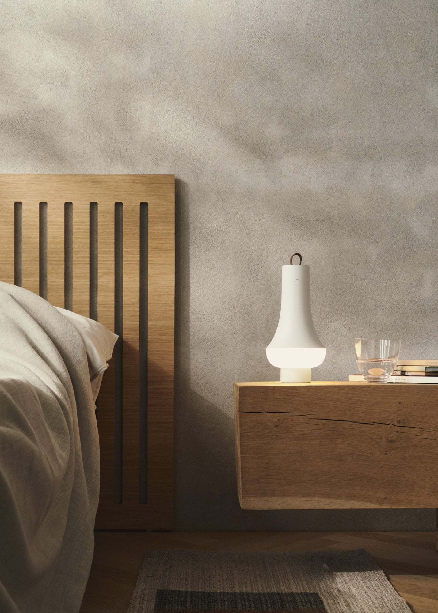 Prenosná lampa TOMOSHI biela