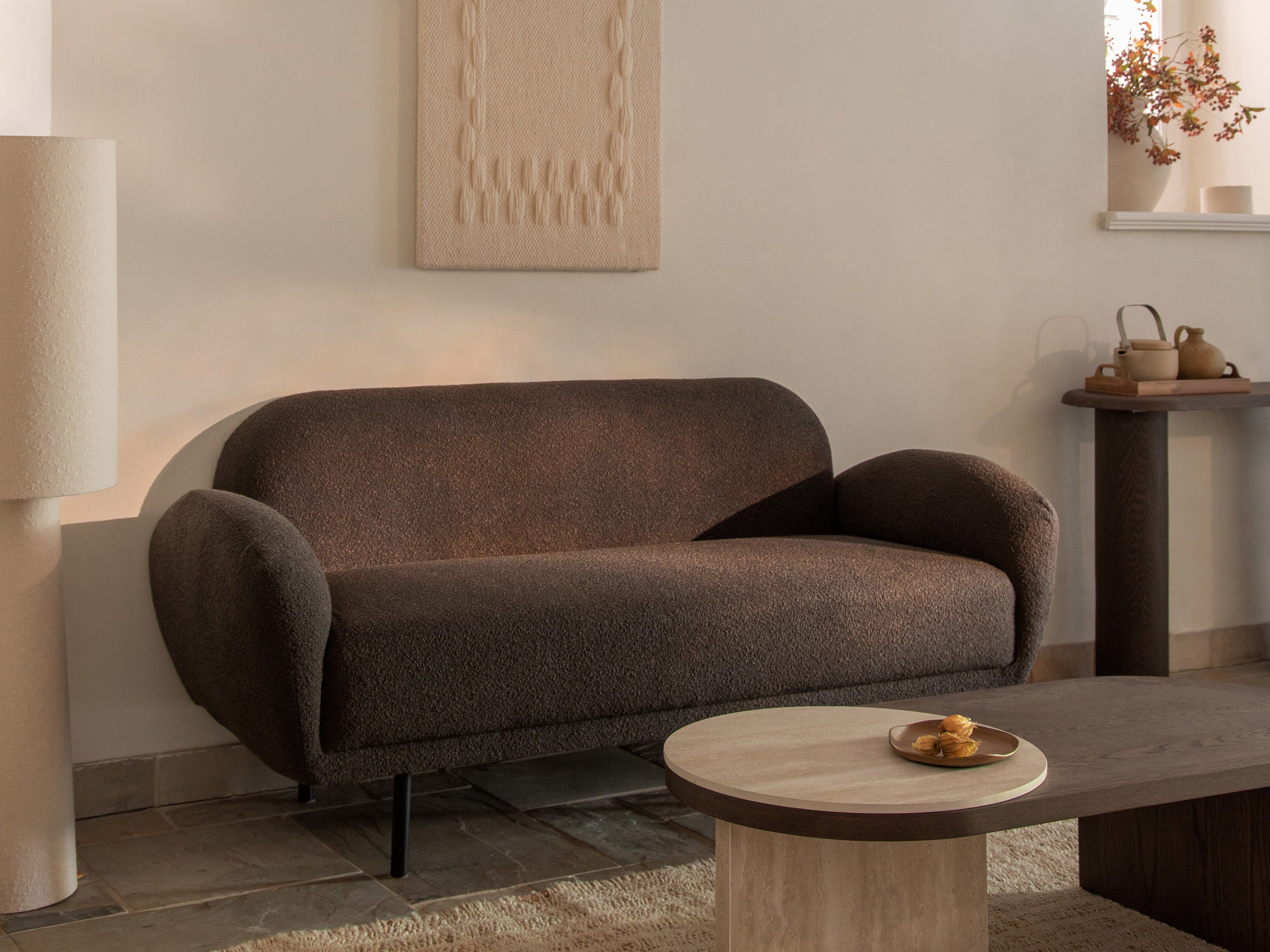 2.5-seater Sofa POPPY sand chenille