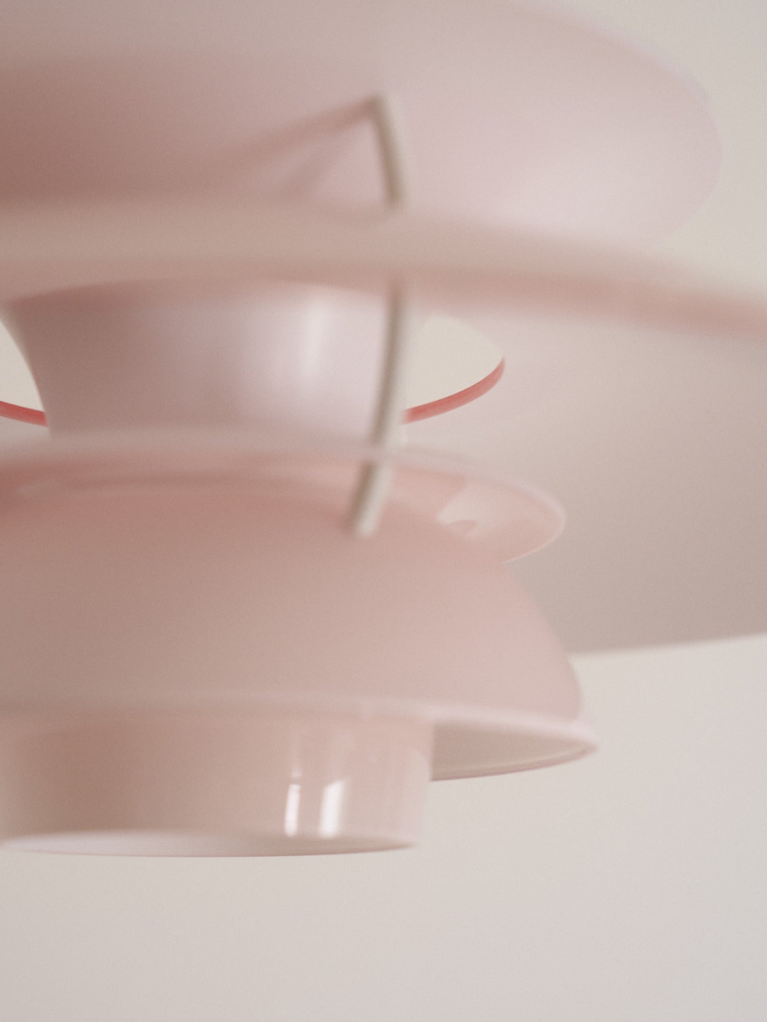 Závesná lampa PH 5 OPAL svetloružová