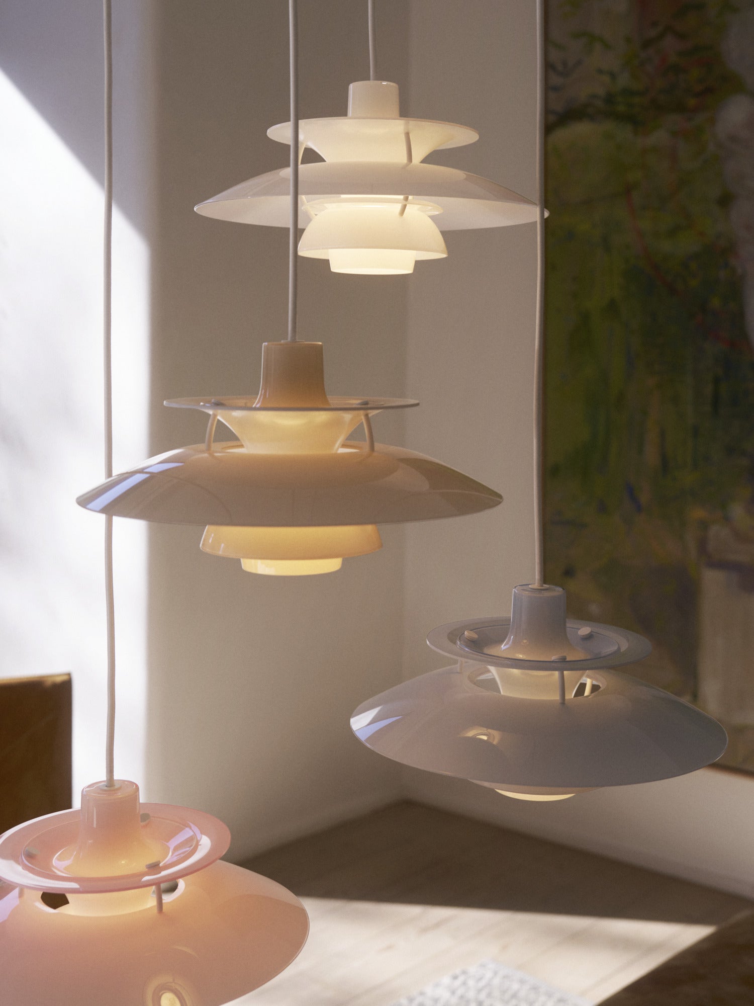 Lampa wisząca PH 5 OPAL biały