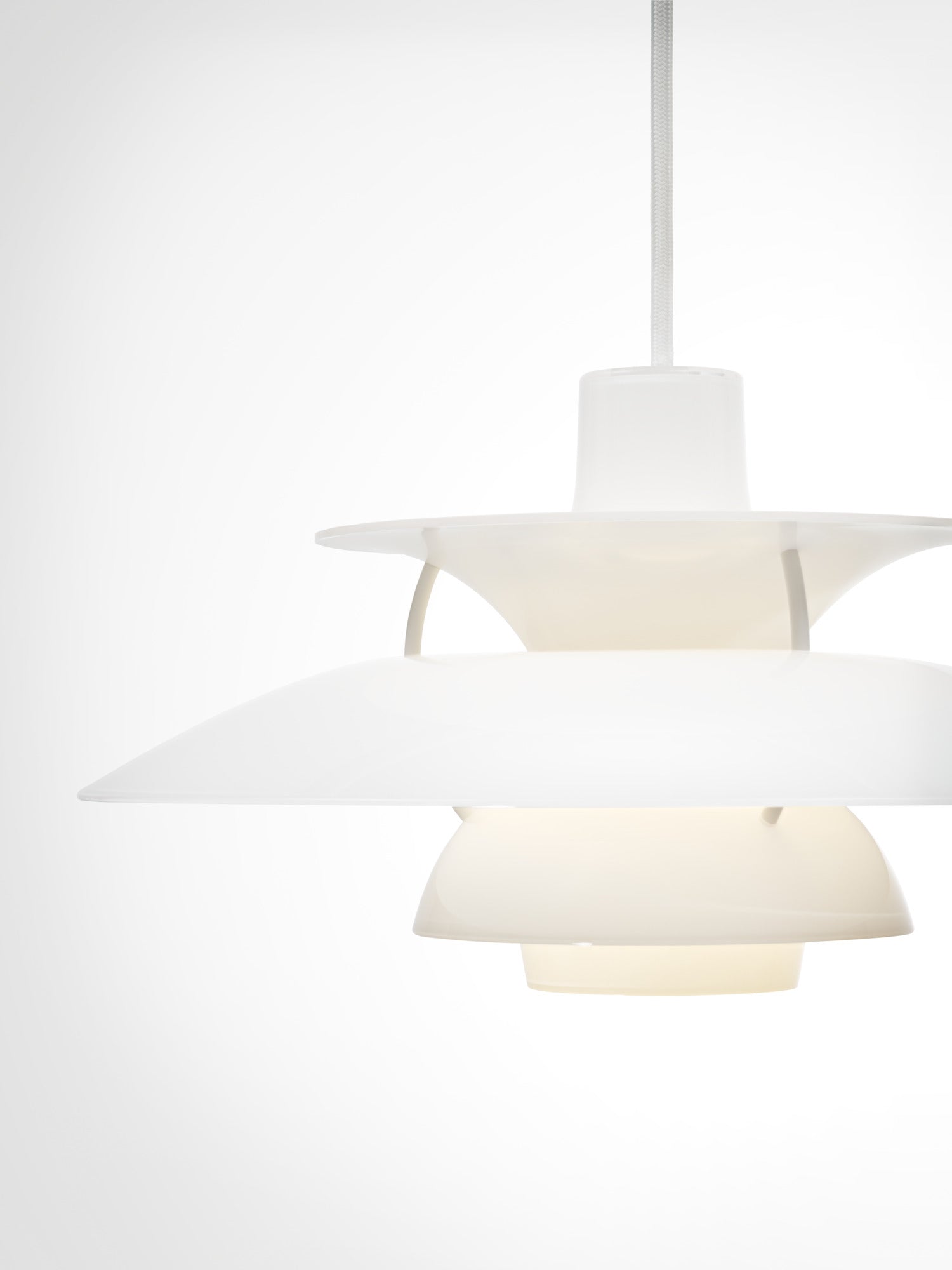 Lampa wisząca PH 5 OPAL biały