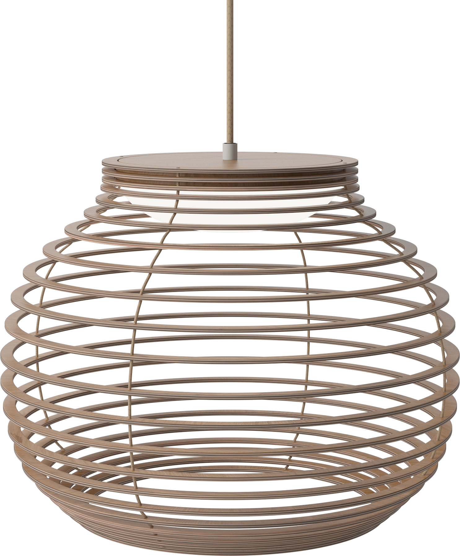 Závesná lampa ANELLI dubový dyha