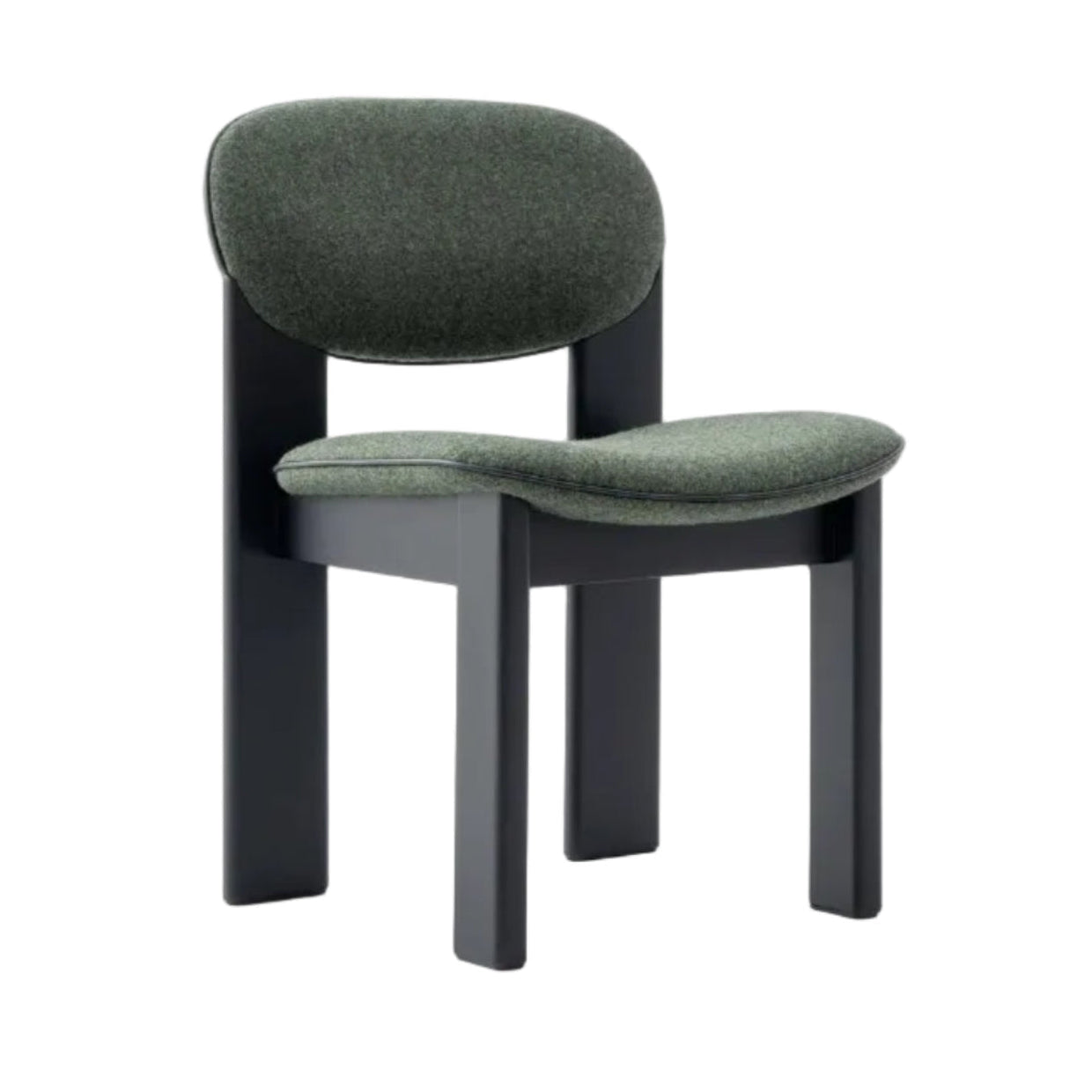 Čalúnená stolička ARCHIPEN s čiernym jaseňovým podstavcom