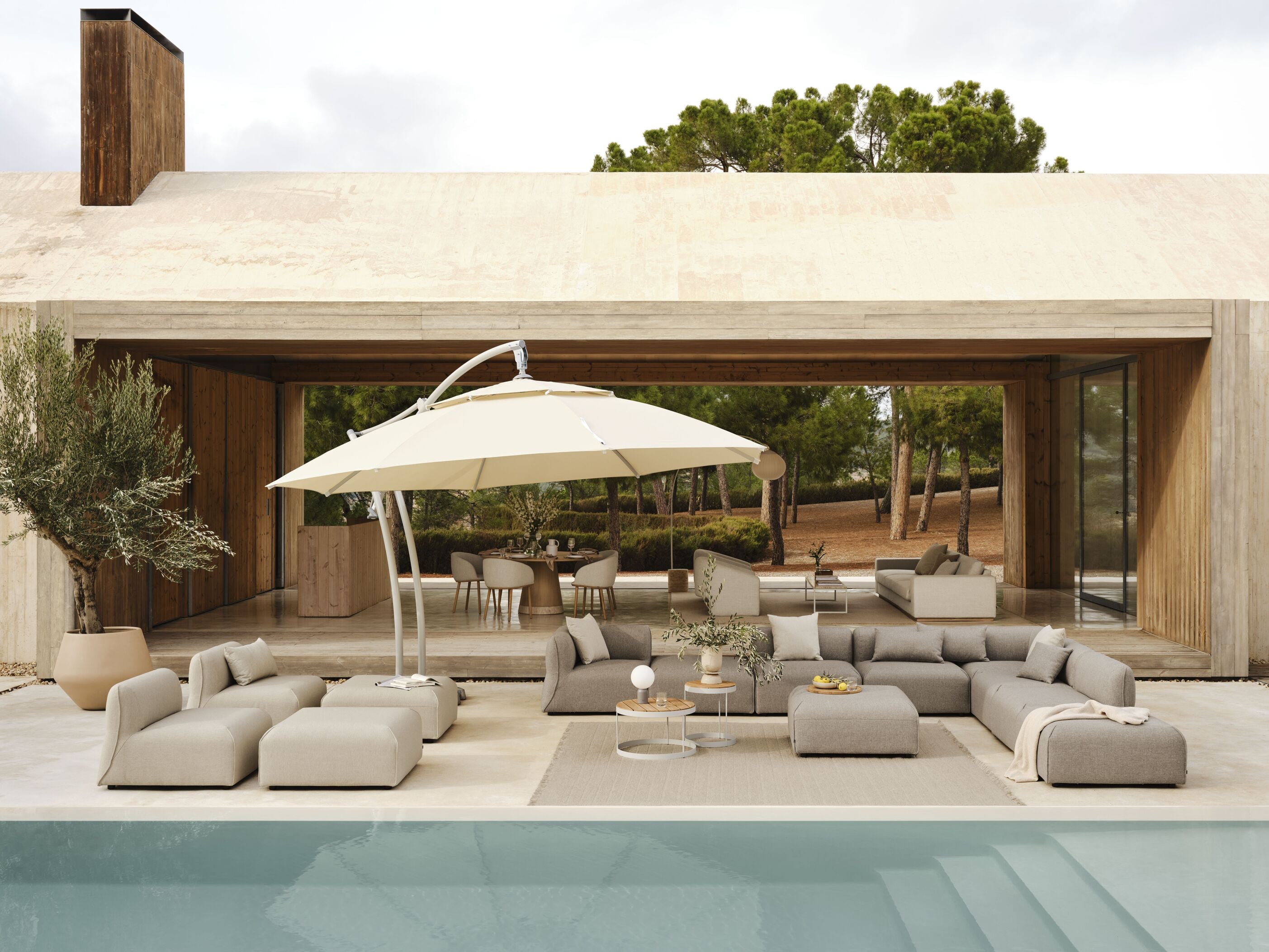 Slnečník CAPE béžový