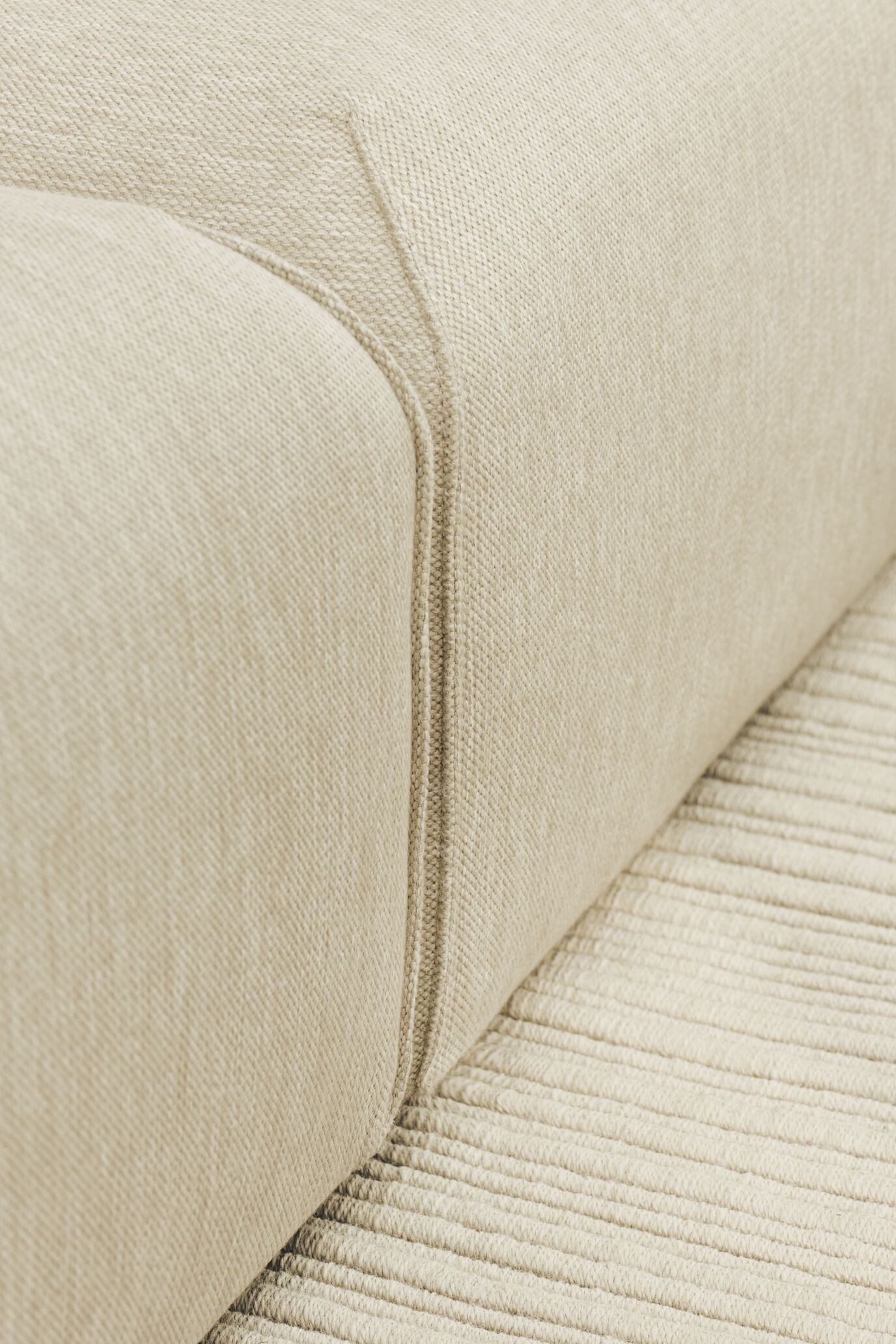 Modulárna vonkajšia pohovka ARKE - pravý čalúnený modul