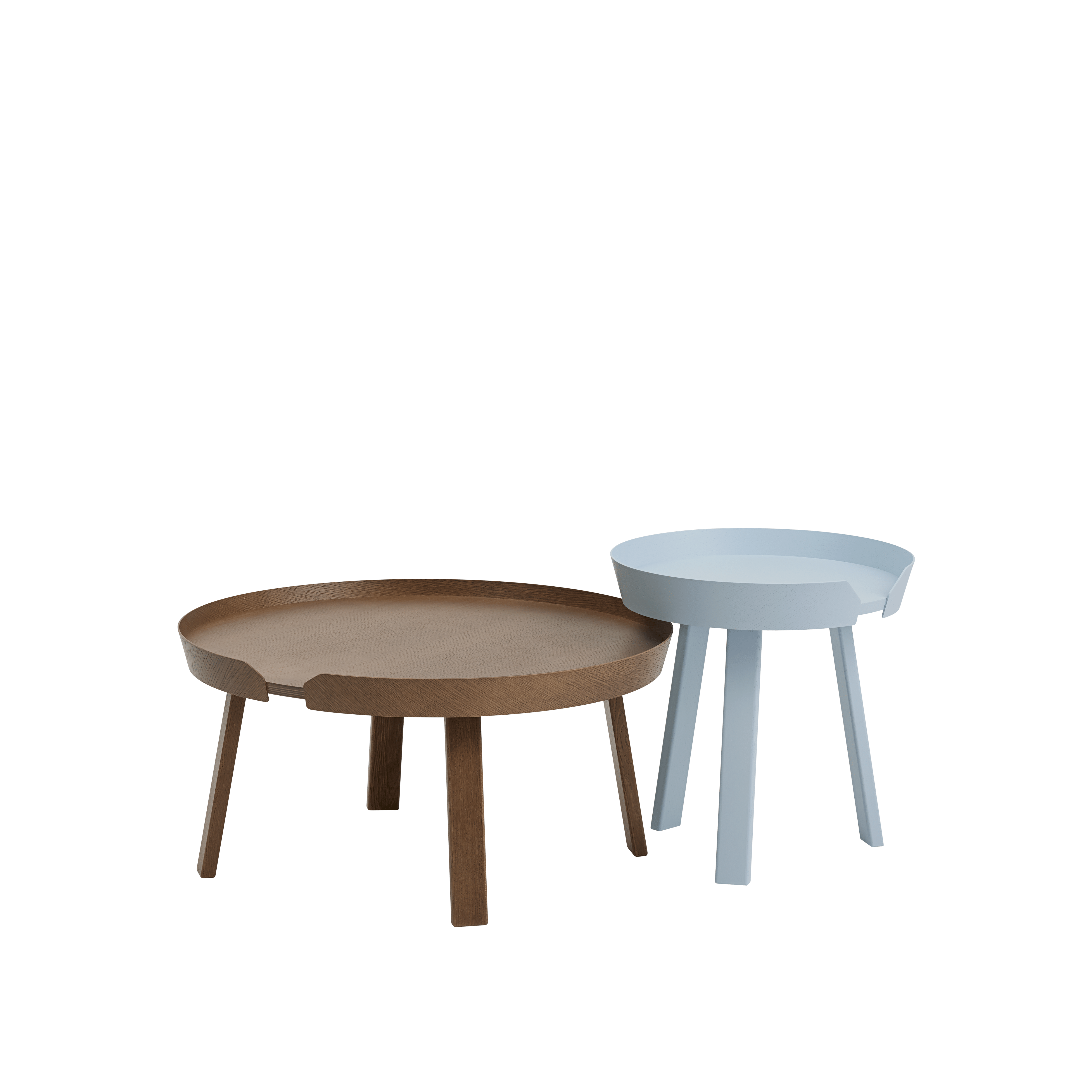 AROUND coffee table dark ash wood