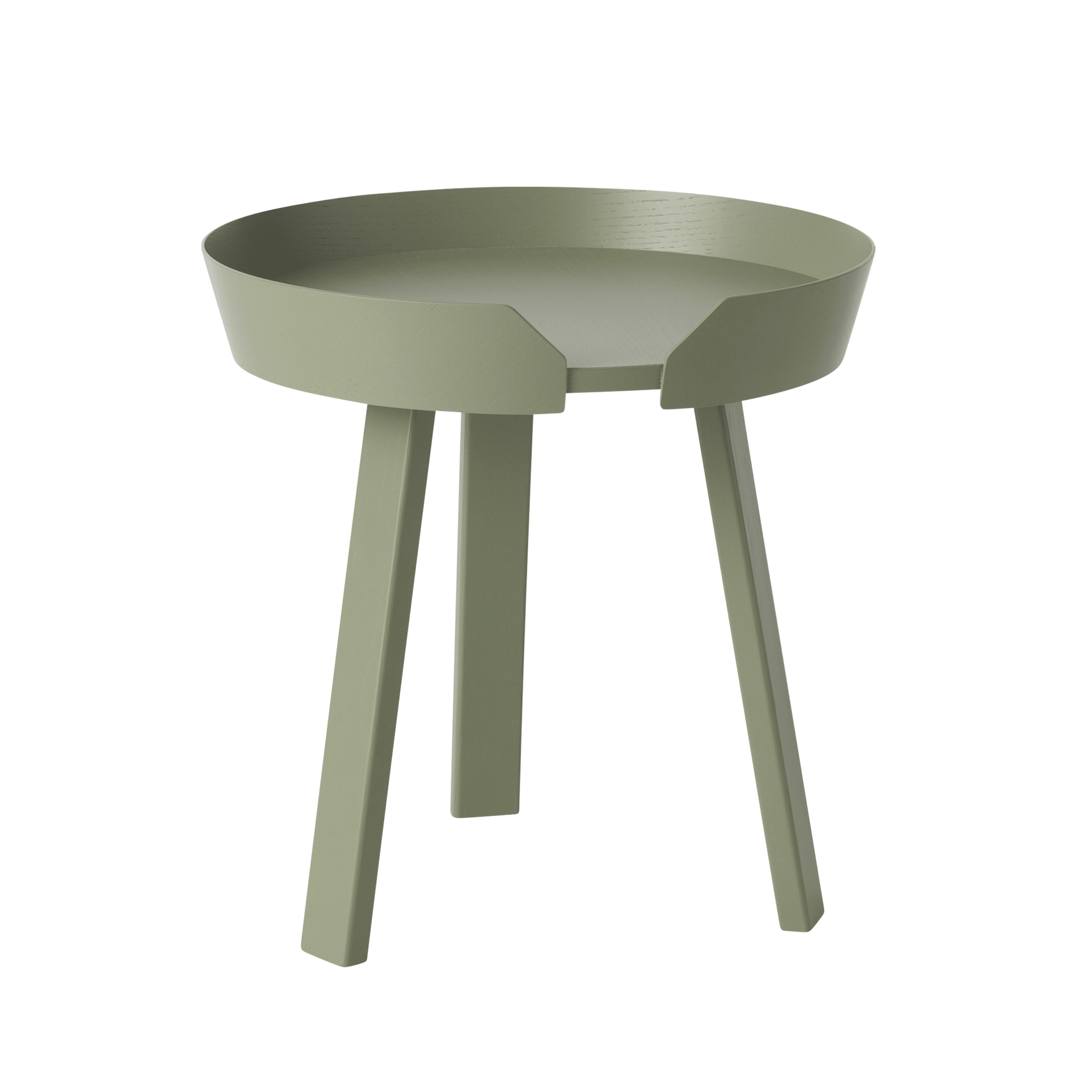 ROUND Side Table Dirty Green