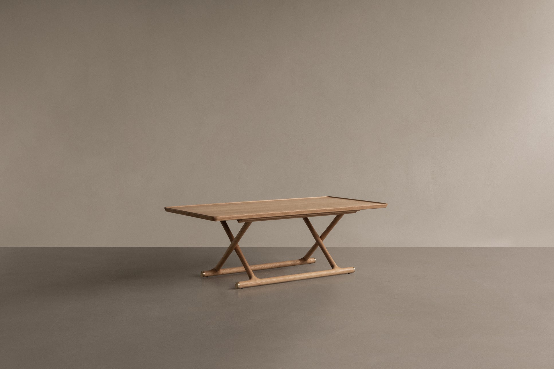 Kávový stolík JÄGER čierne dubové drevo