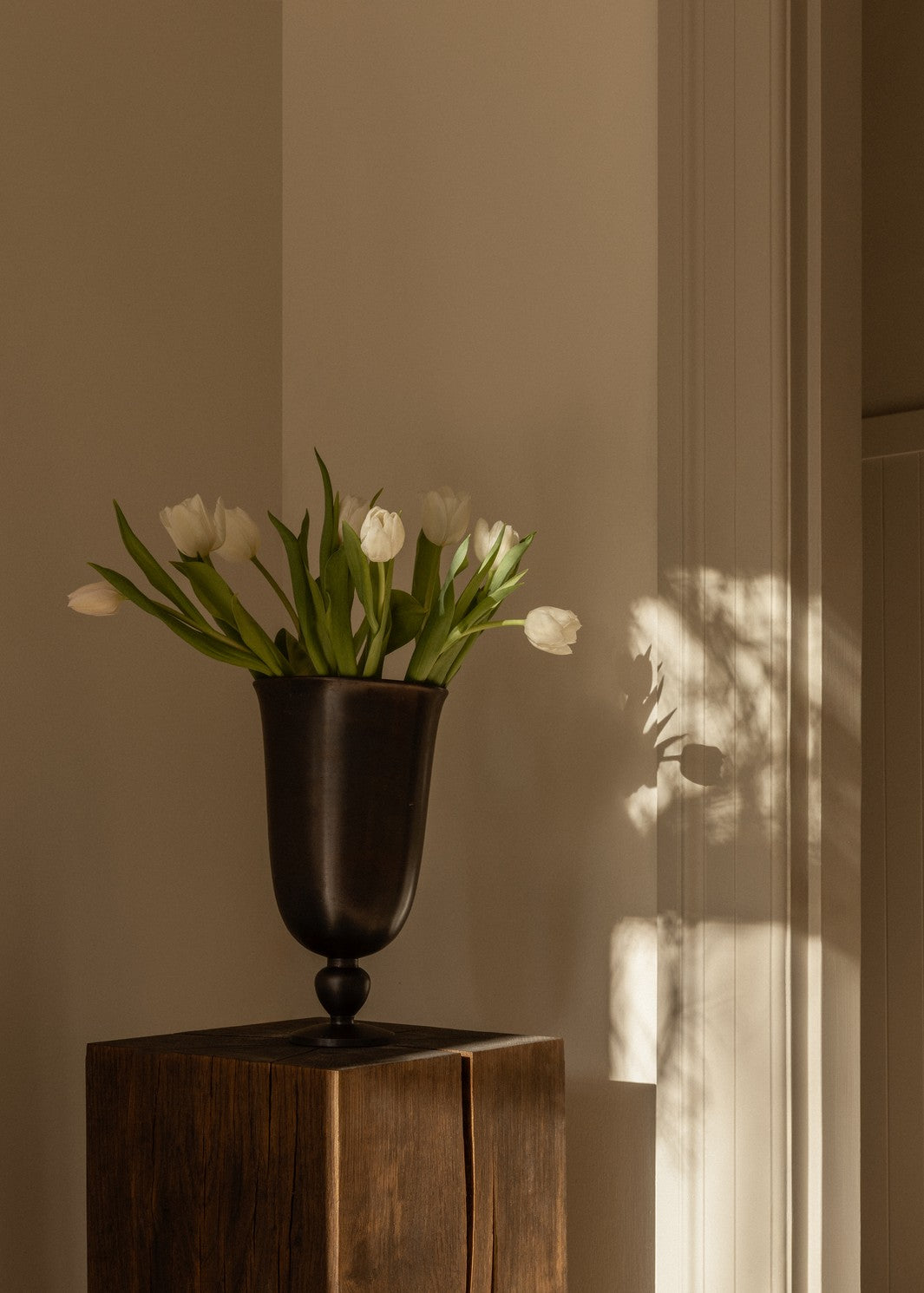 Váza PAVOT hnedé hliník