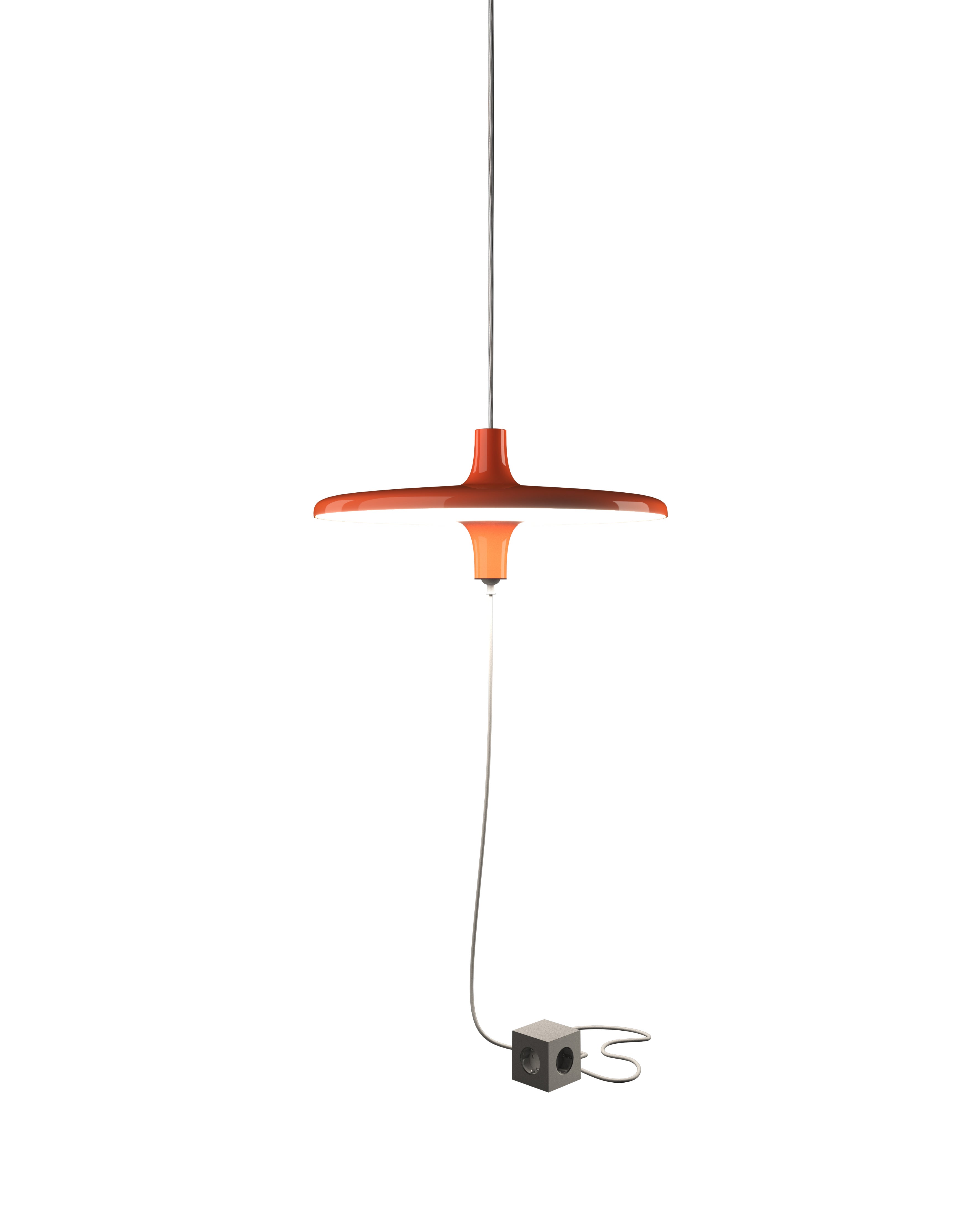 Lampa visiacá AVRO lesklá oranžová