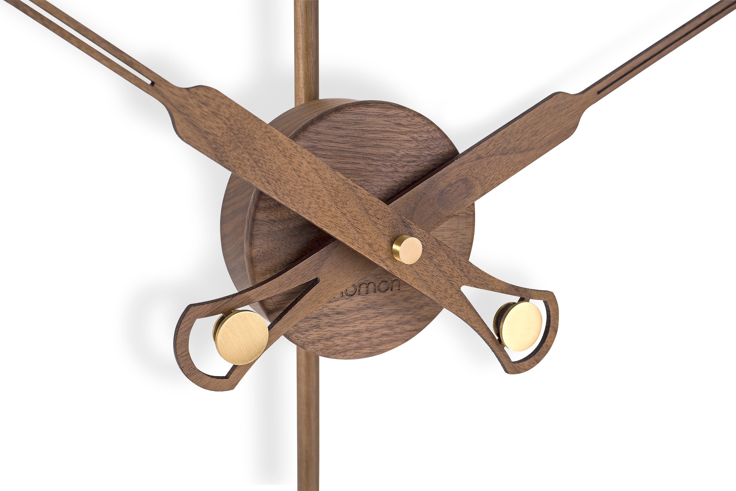 BILBAO PREMIUM wall clock walnut wood with black