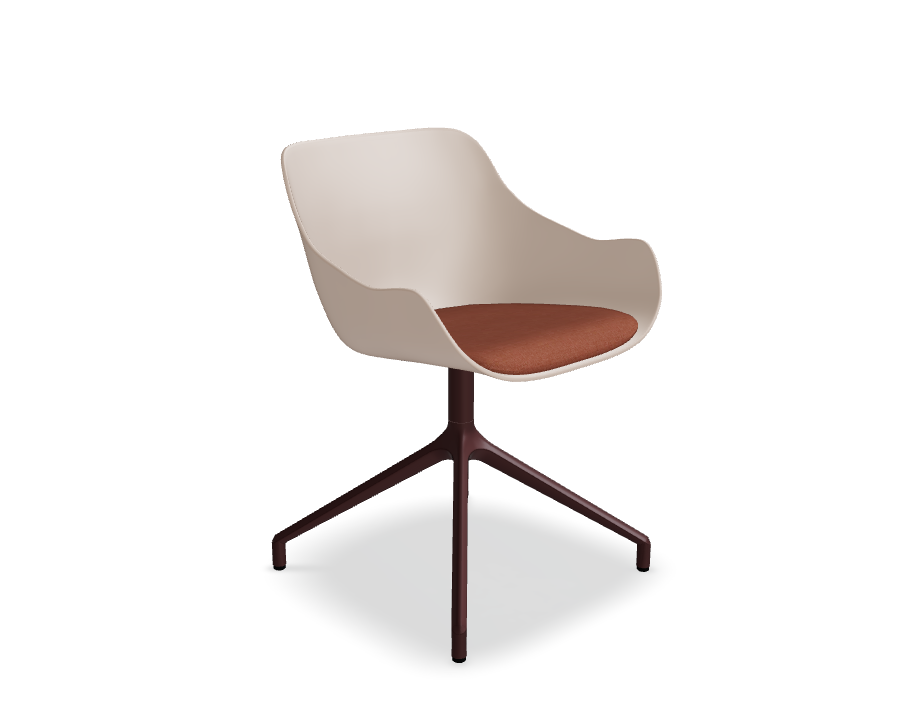 Otáčacie kreslo BALTIC REMIX s hliníkovým podstavcom