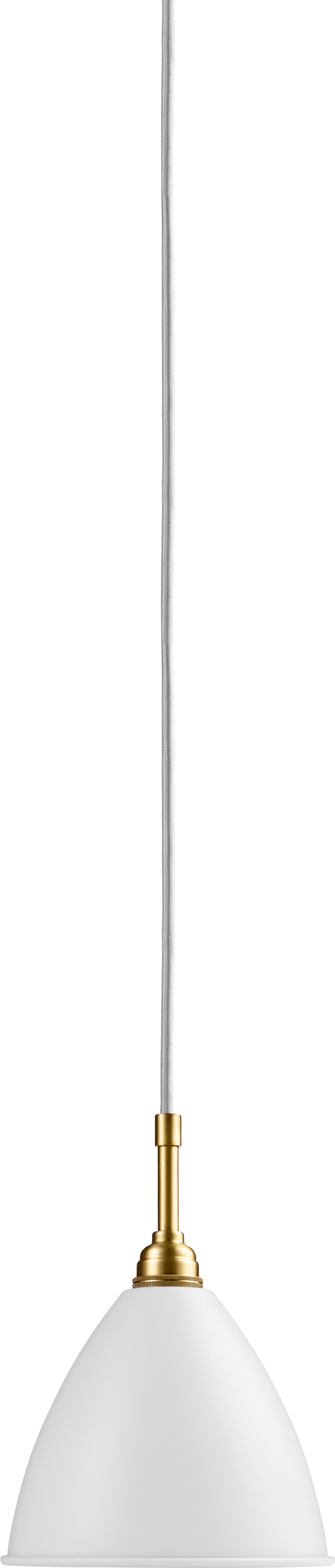 Závesná lampa BESTLITE BL9 mosadz s krémovým tienidlom