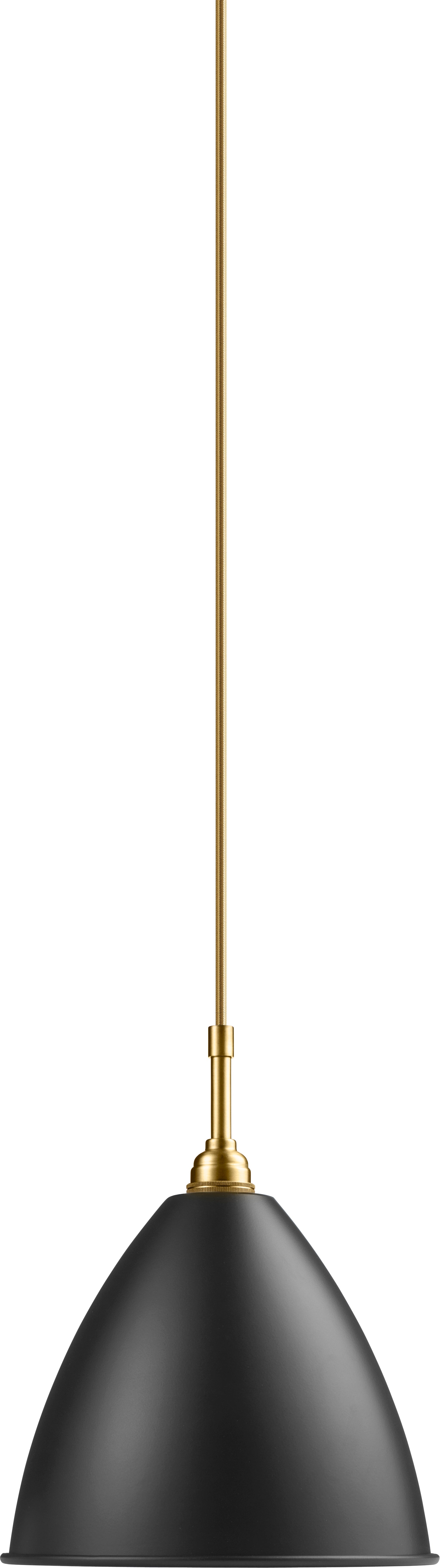 Závesná lampa BESTLITE BL9 mosadz s čiernym tienidlo