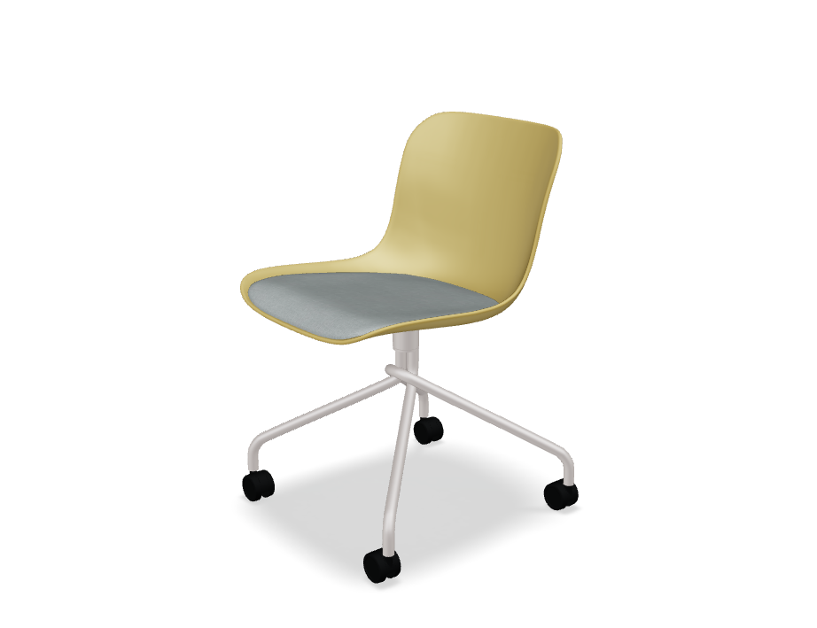 Swivel chair Baltic 2 remix metal base with wheels for a hard surface