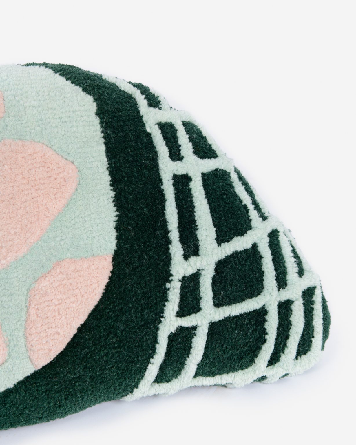 Decorative pillow BLUE MOON black with mint