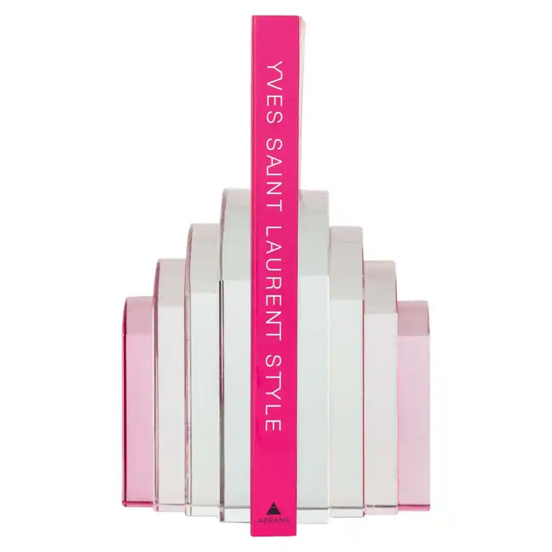ALISSIA Bookend Pink Glass