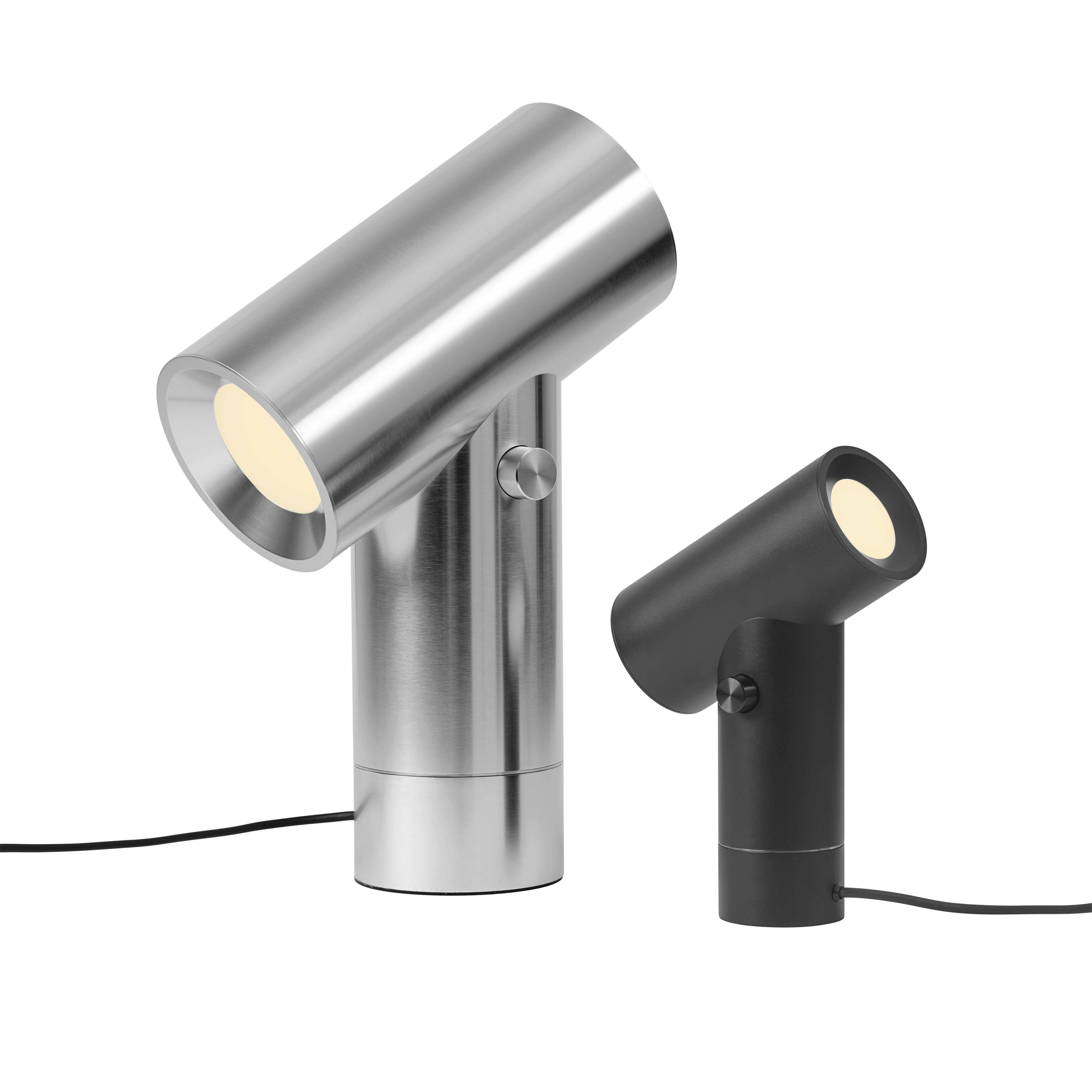 Table lamp BEAM polished aluminum