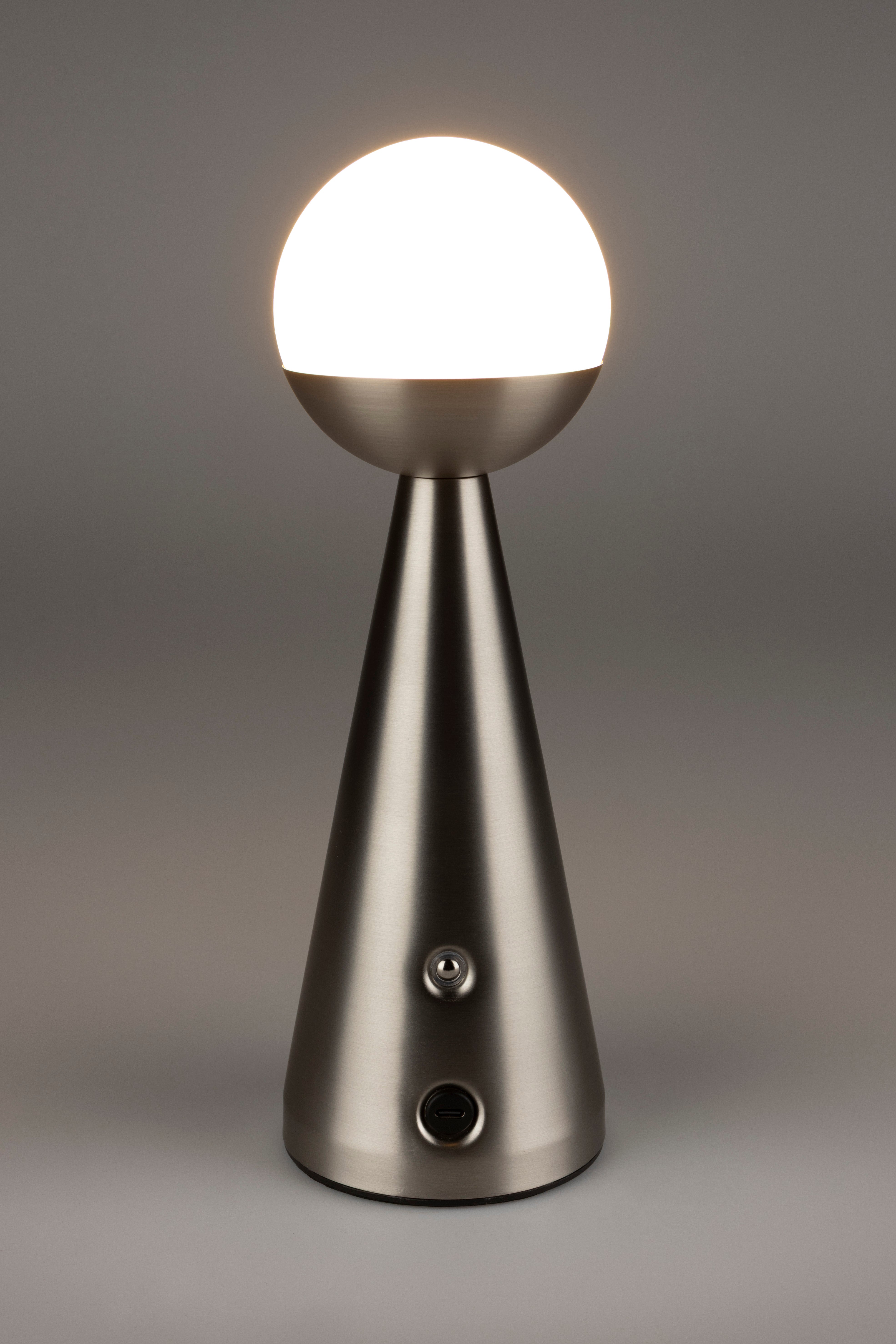 Prenosná lampa BELLO strieborná