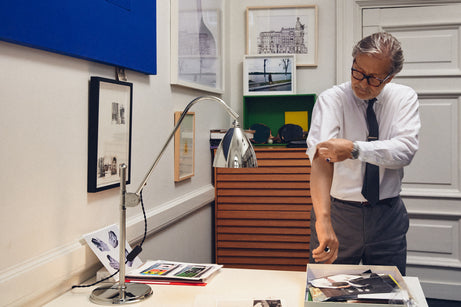 Stolná lampa BESTLITE BL1 chróm s čiernym tienidlo