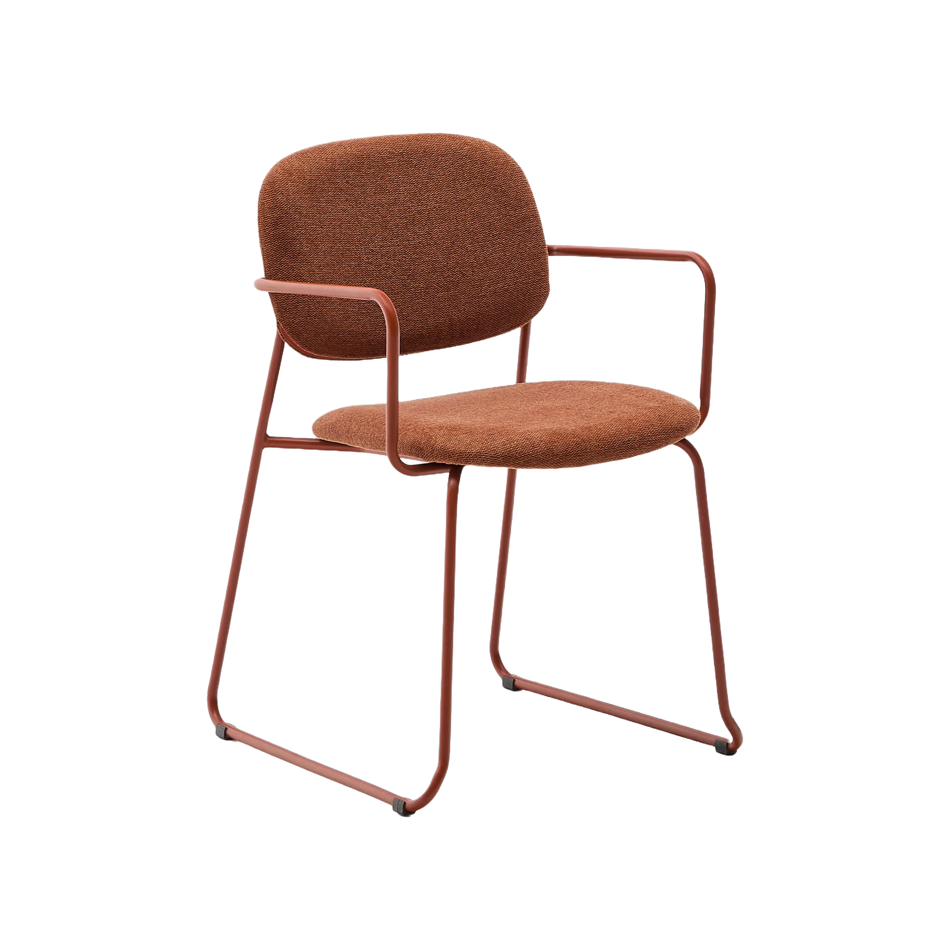 Kreslo s opierkami MELI terakota