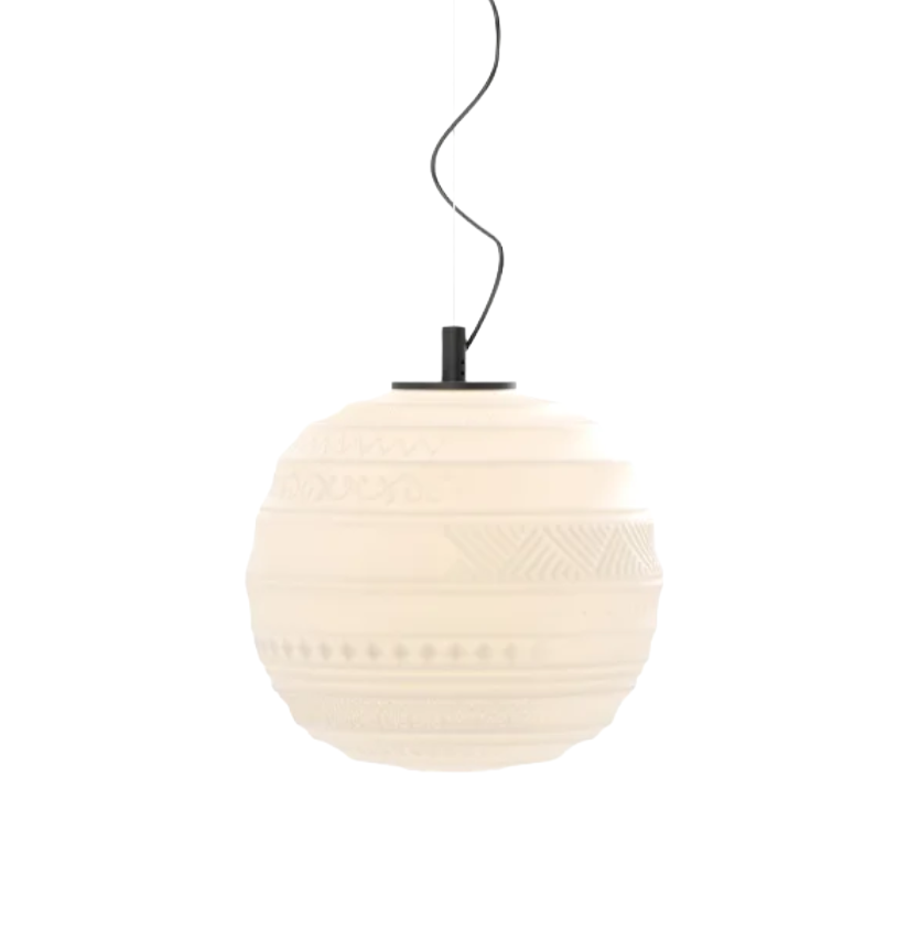 Závesná lampa BRAILLE biela