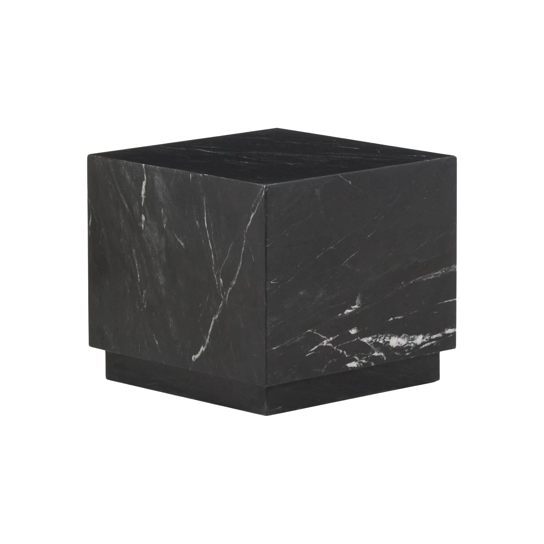 Bočný stolík SOREIN čierny mramor