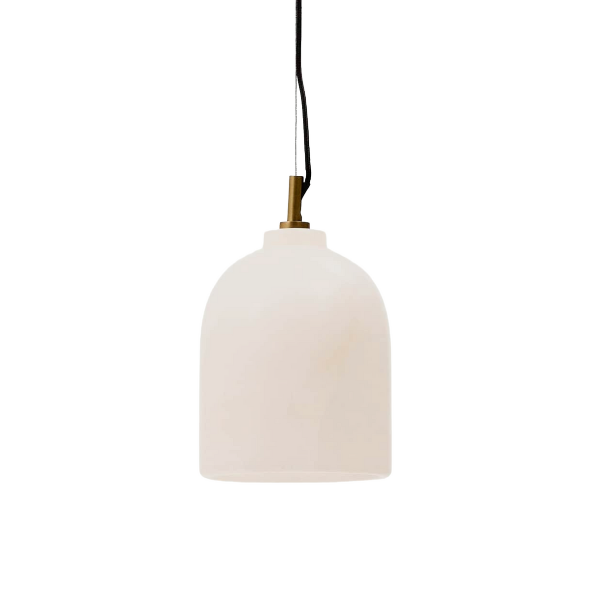 Závesná lampa SHENLI alabaster s mosadzným povrchom