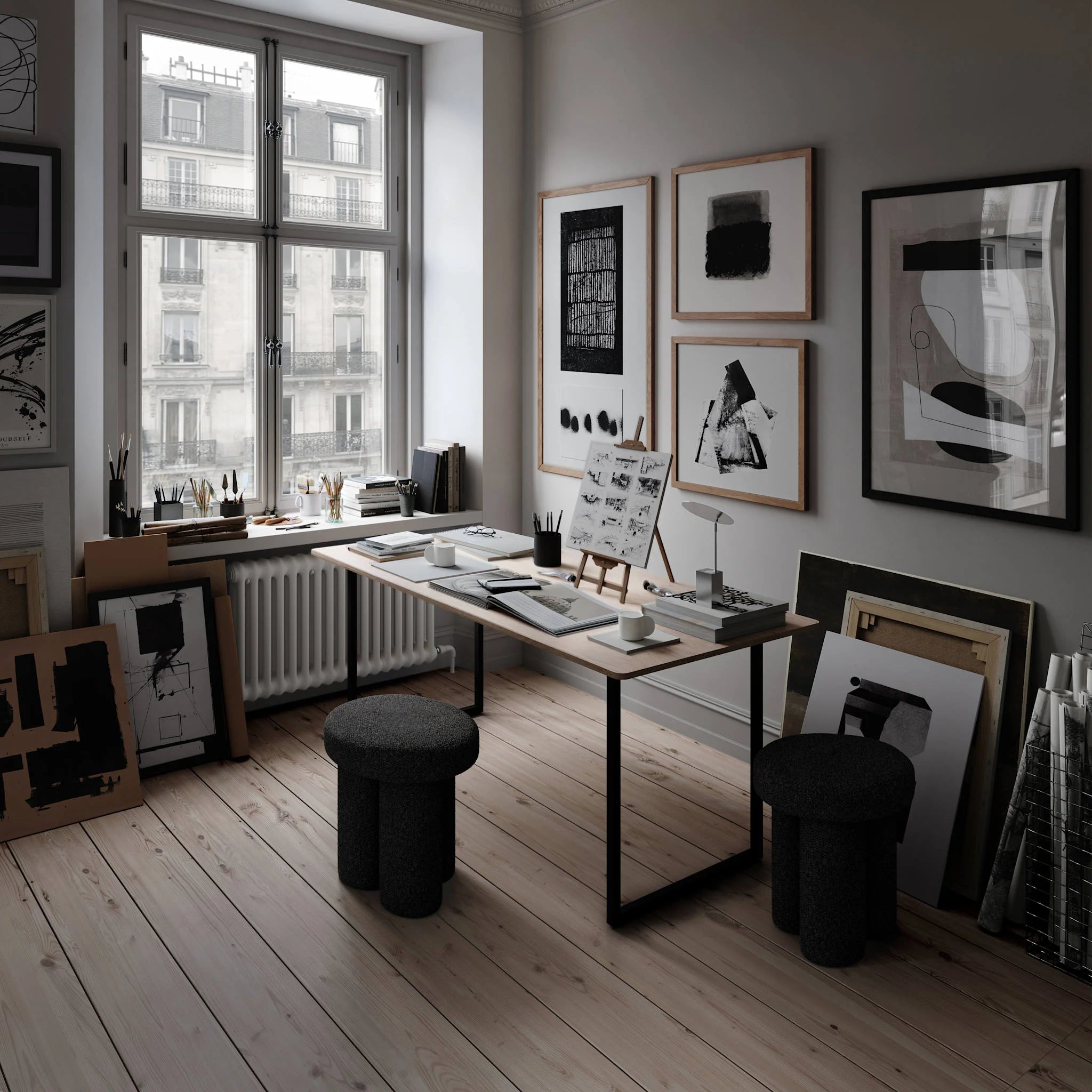 Reflect chrome table lamp