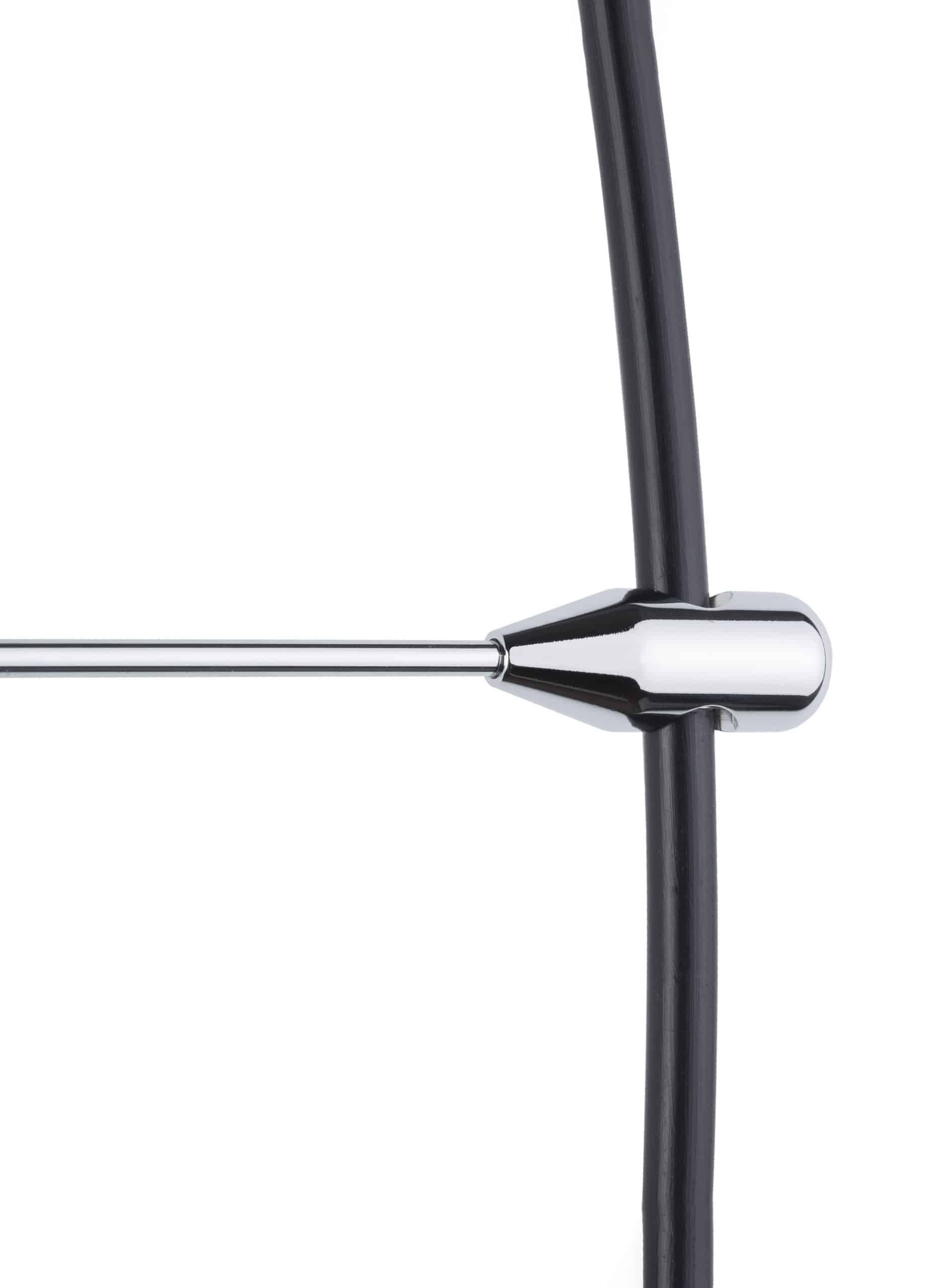 Nástenné hodiny BILBAO čierne orechové drevo s čiernou a chrómom