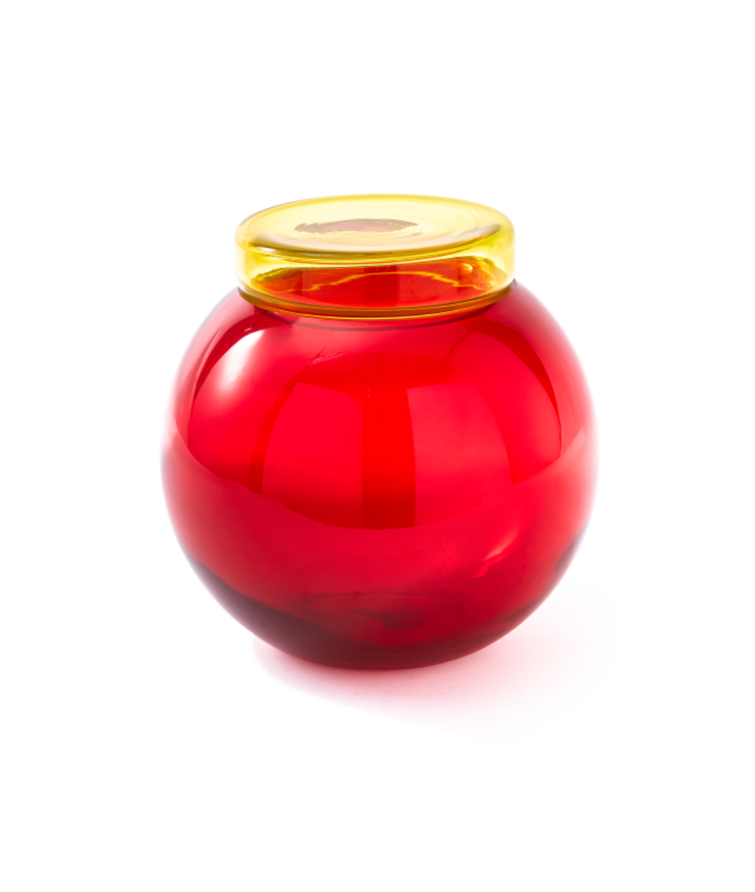 Set of jars BLOATED CAPS AND JARS colorful glass