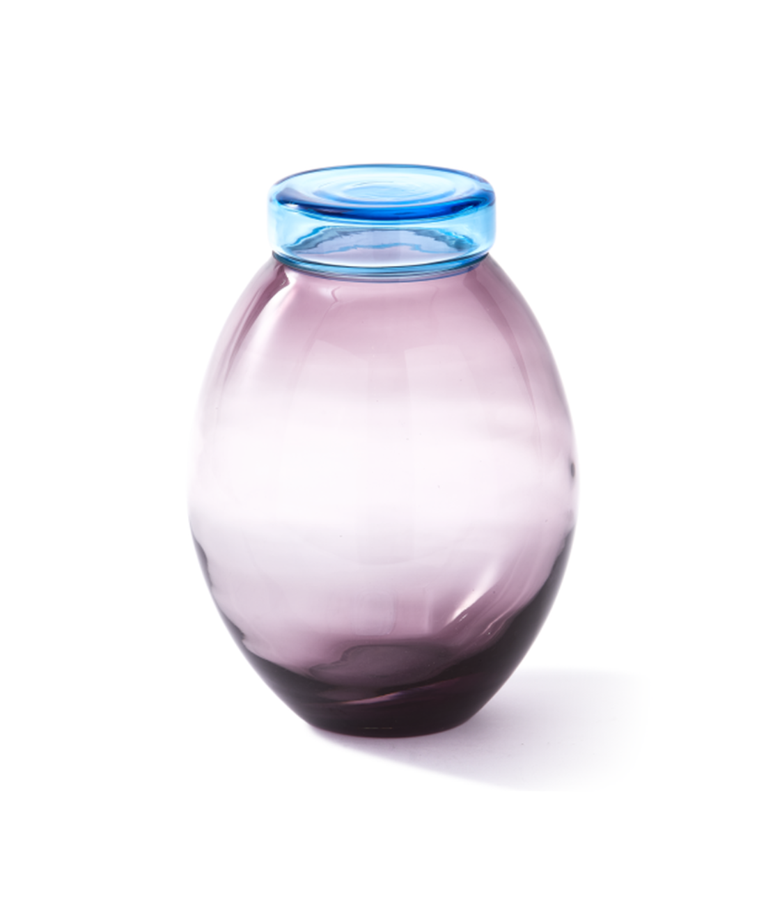 Set of jars BLOATED CAPS AND JARS colorful glass