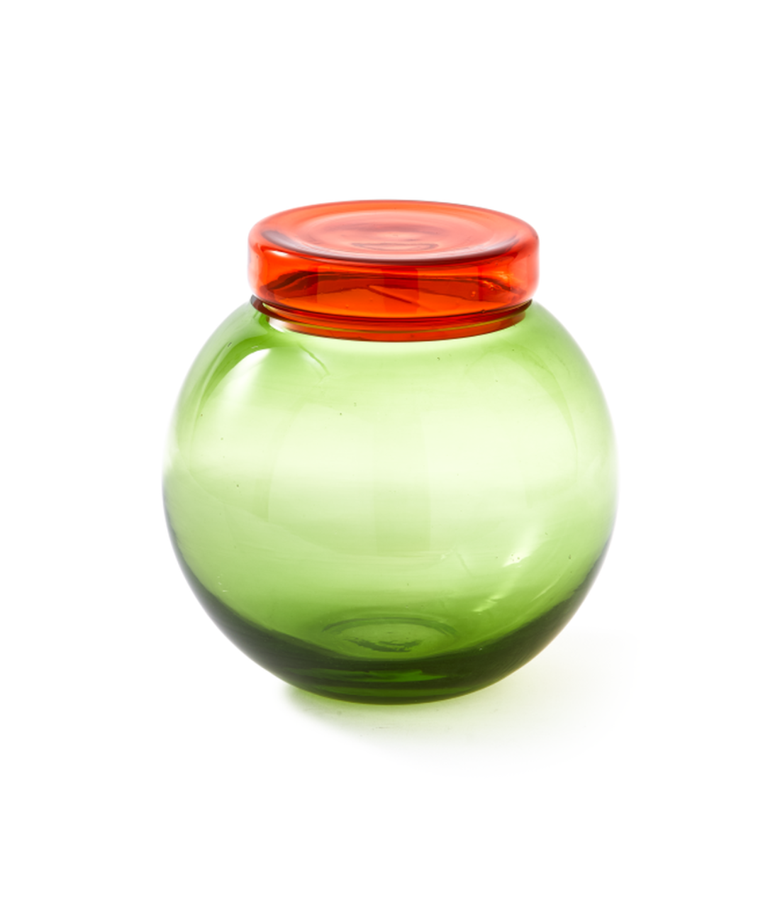 Set of jars BLOATED CAPS AND JARS colorful glass