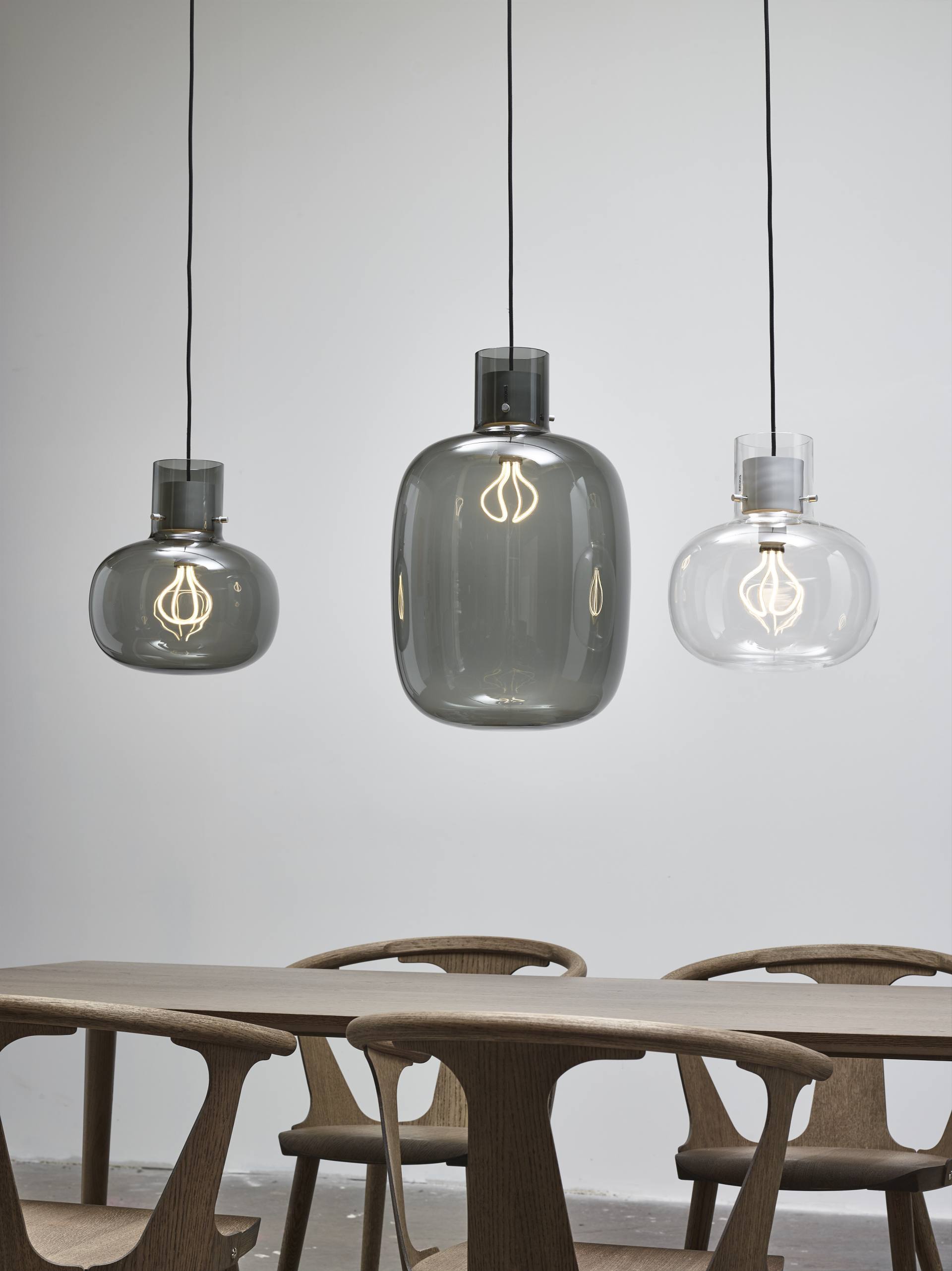 Závesná lampa AWA LARGE sklo fúkané