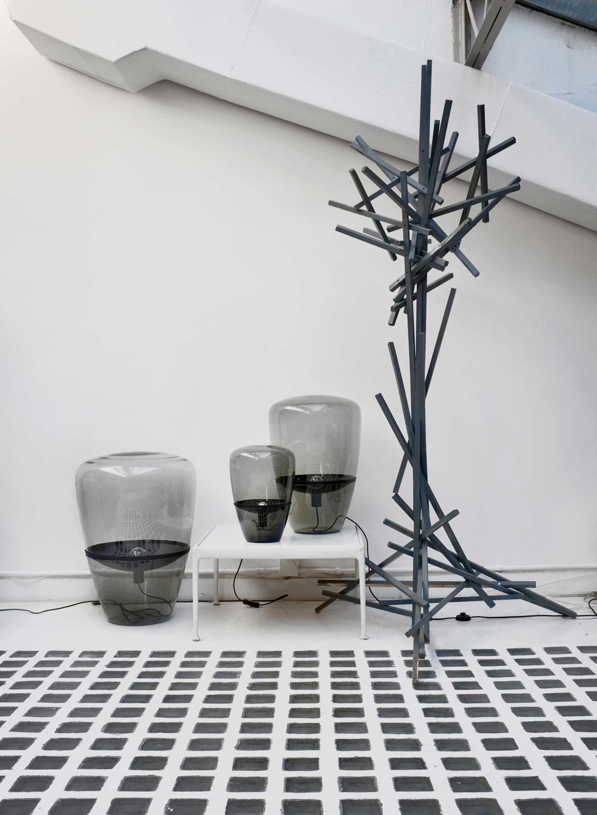 Stojaca lampa BALLOONS nafukované sklo