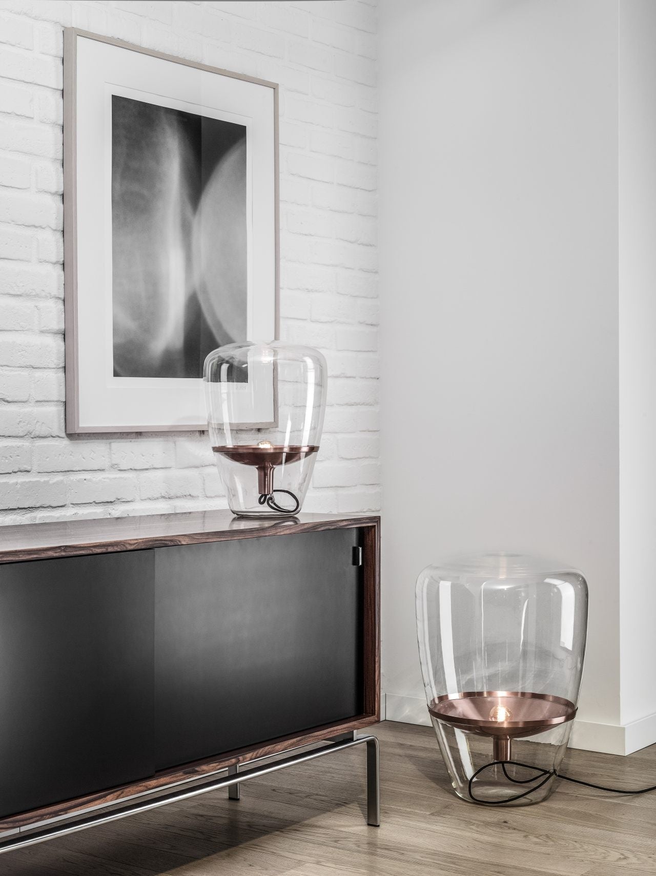 Stojaca lampa BALLOONS nafukované sklo