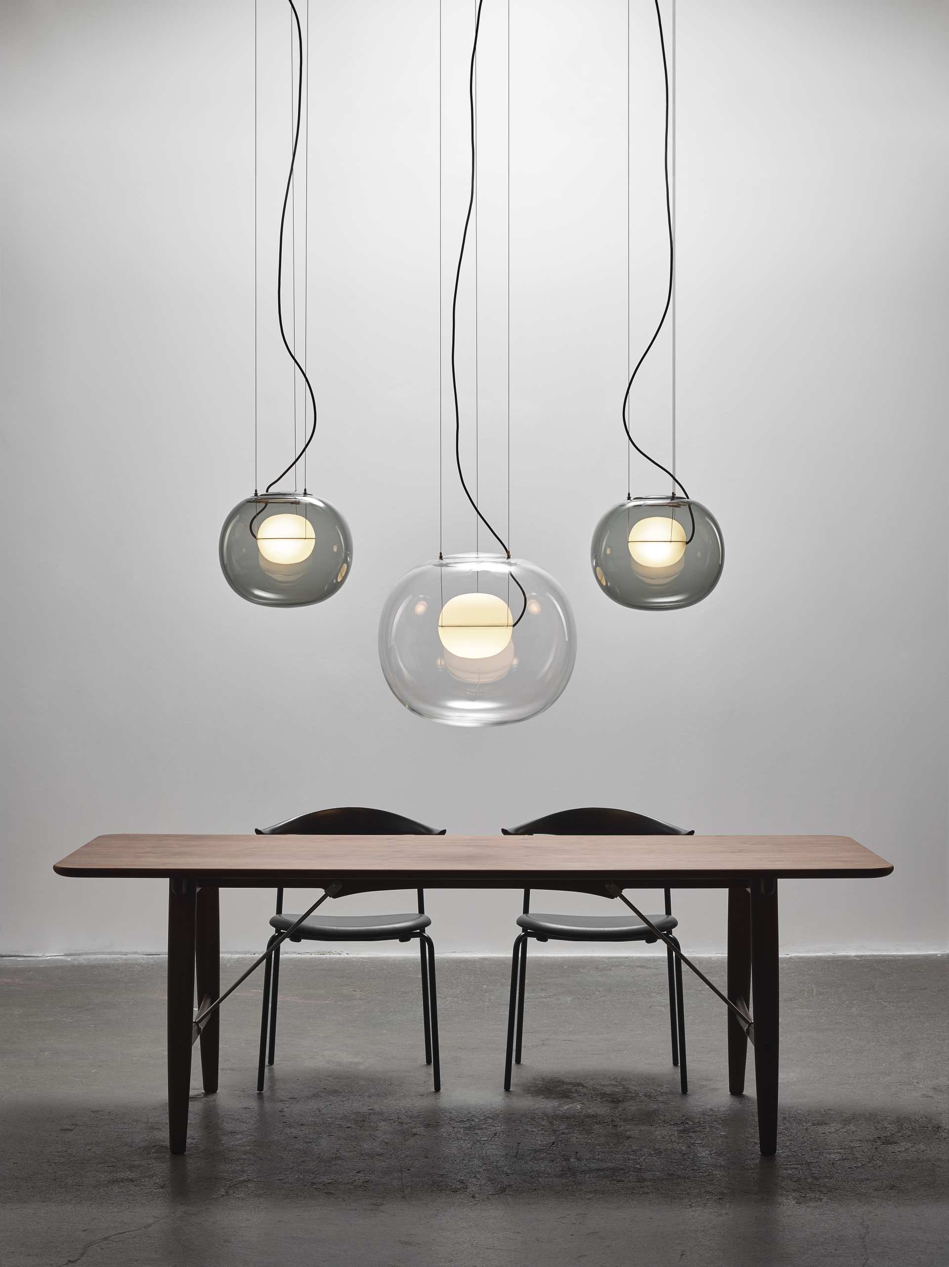 Big one inflatable glass hanging lamp