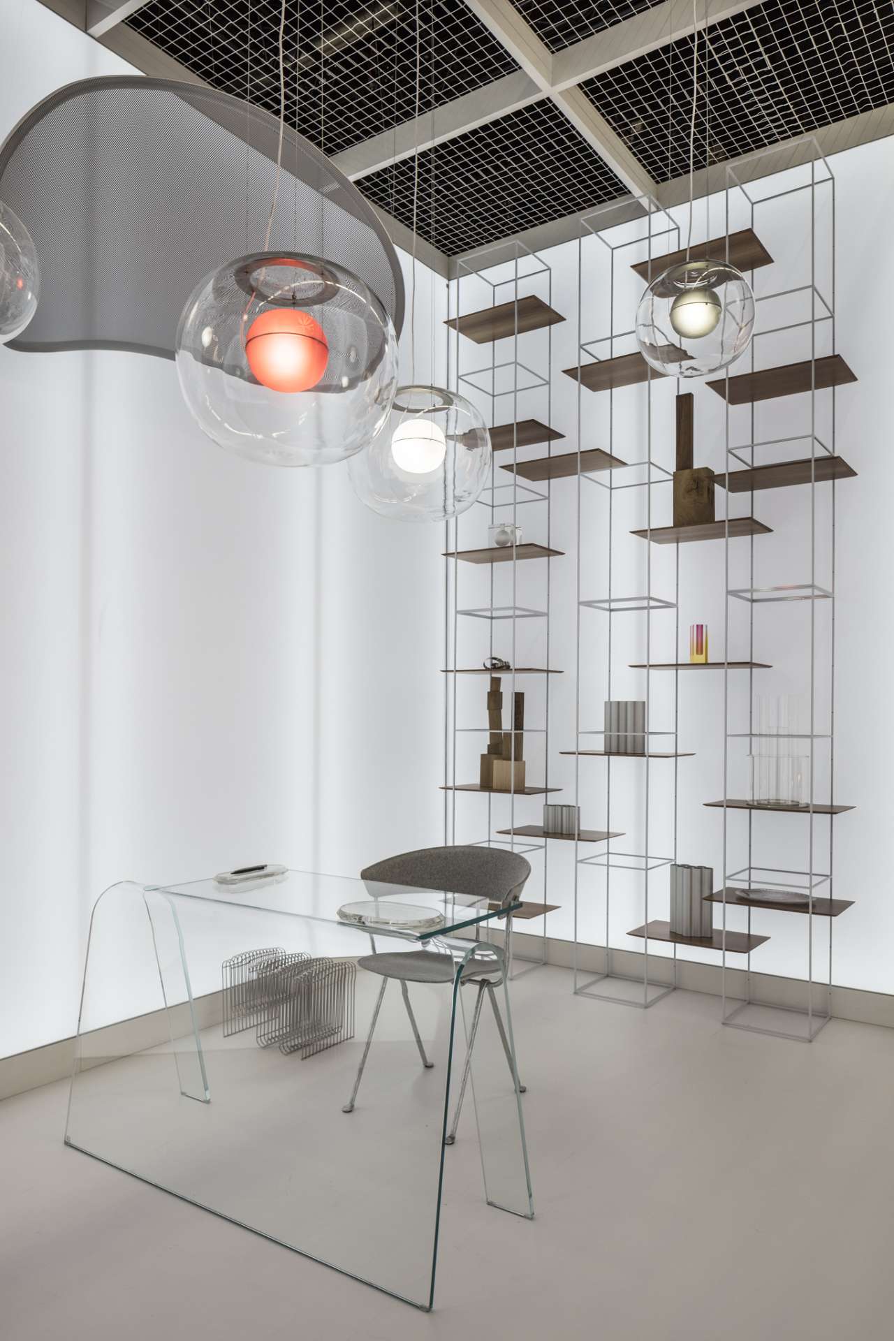 Big one inflatable glass hanging lamp