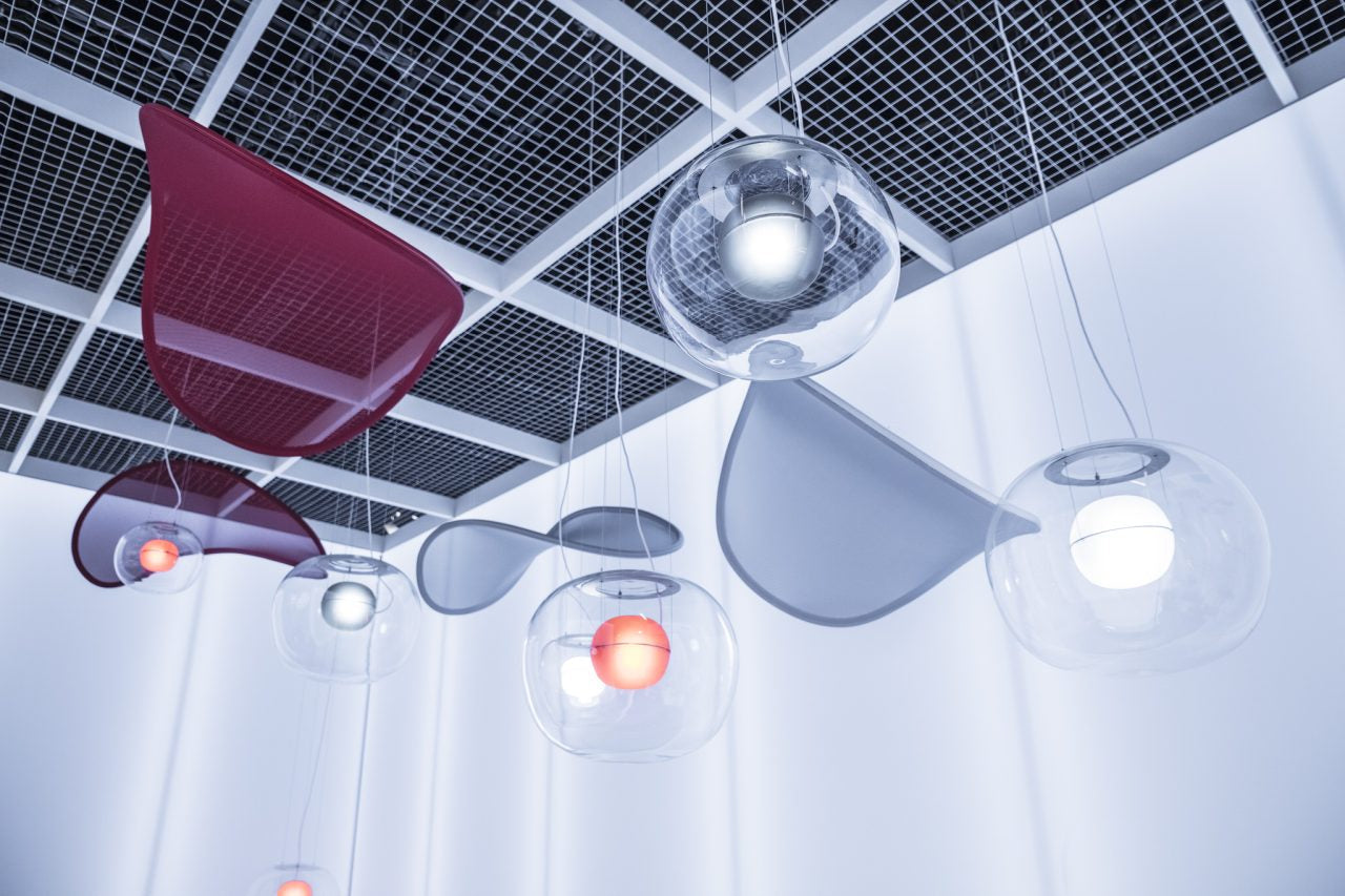 Big one inflatable glass hanging lamp