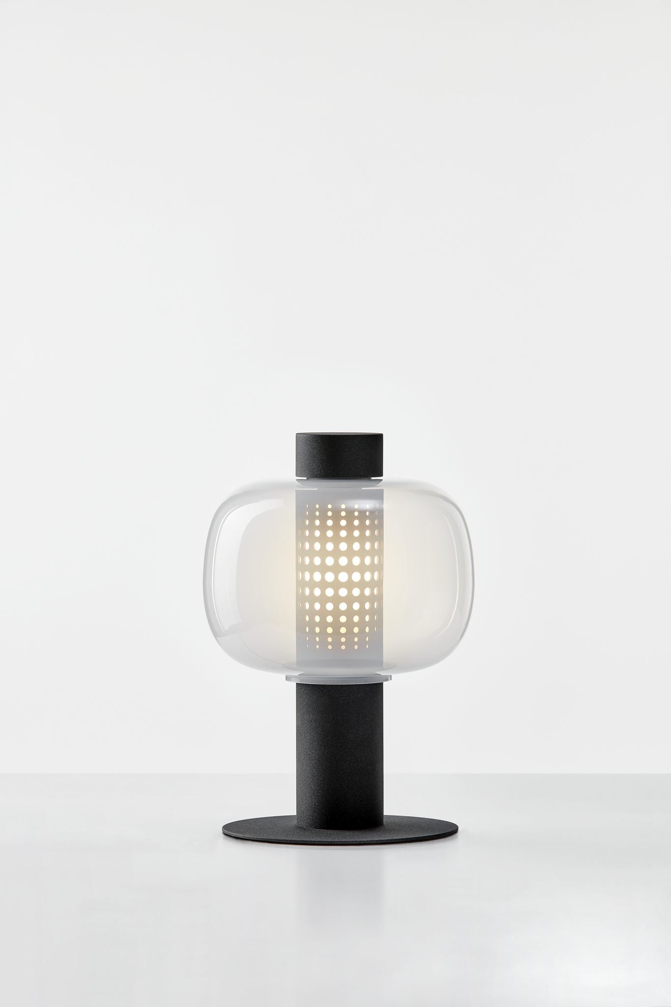 Outdoor floor lamp BONBORI blown glass