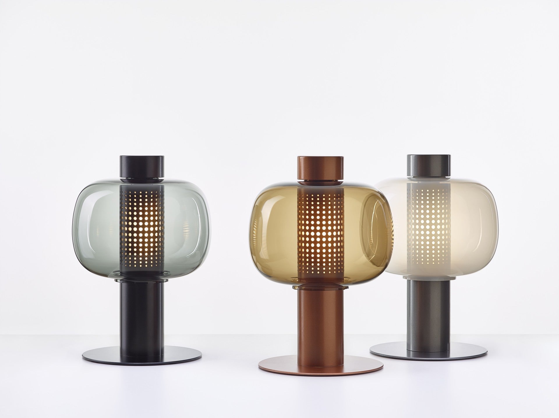 Outdoor floor lamp BONBORI blown glass