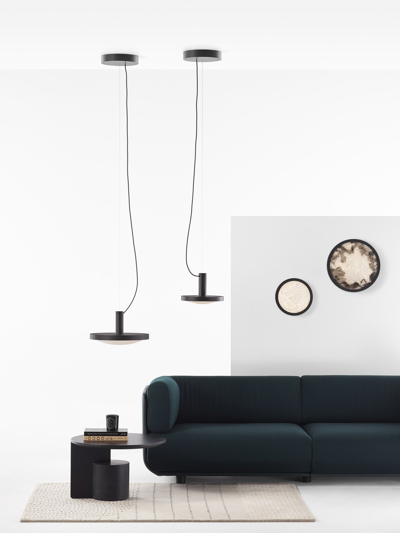 Závesná lampa CONVEX sklo Brokisglass