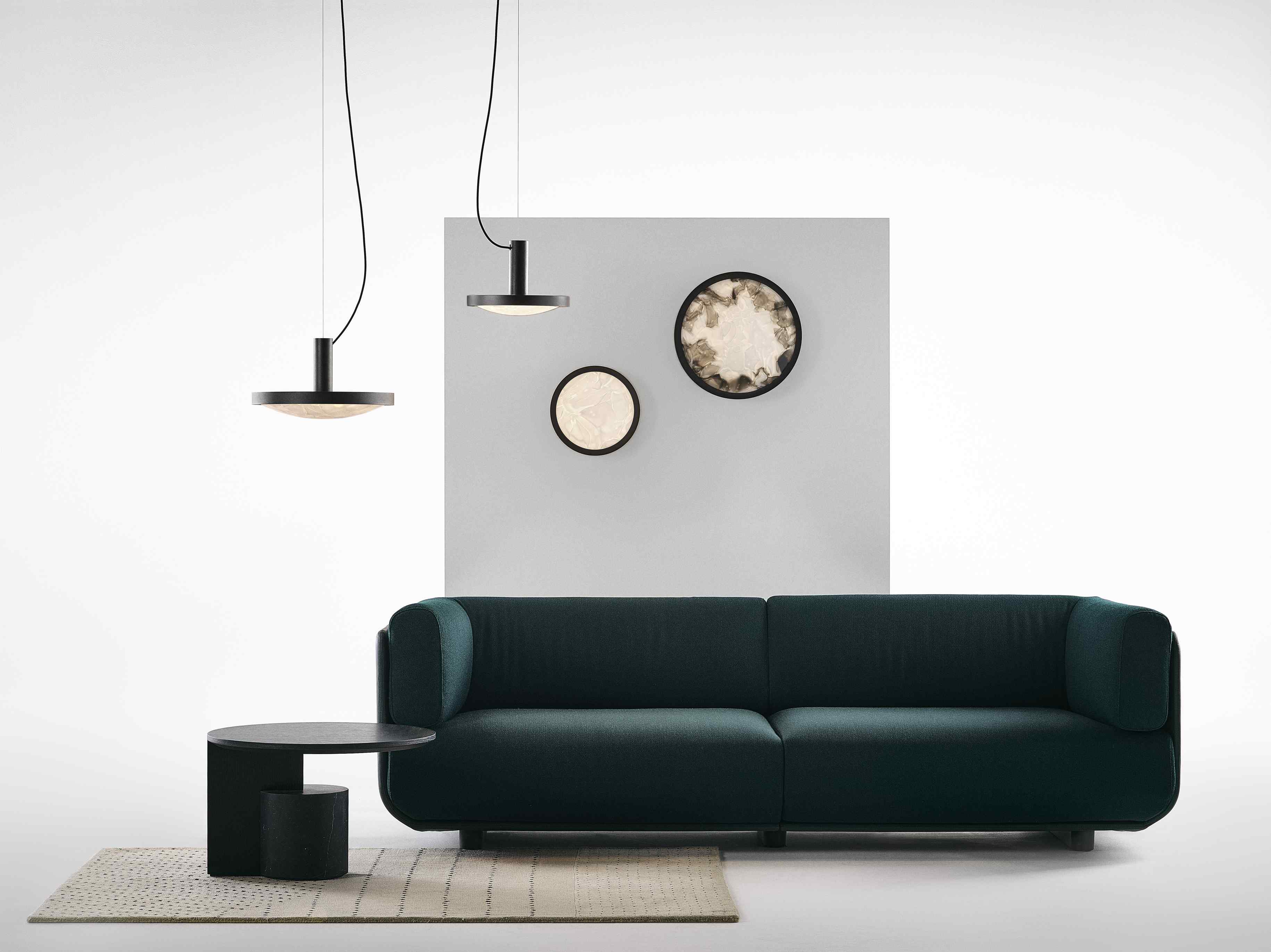 Závesná lampa CONVEX sklo Brokisglass